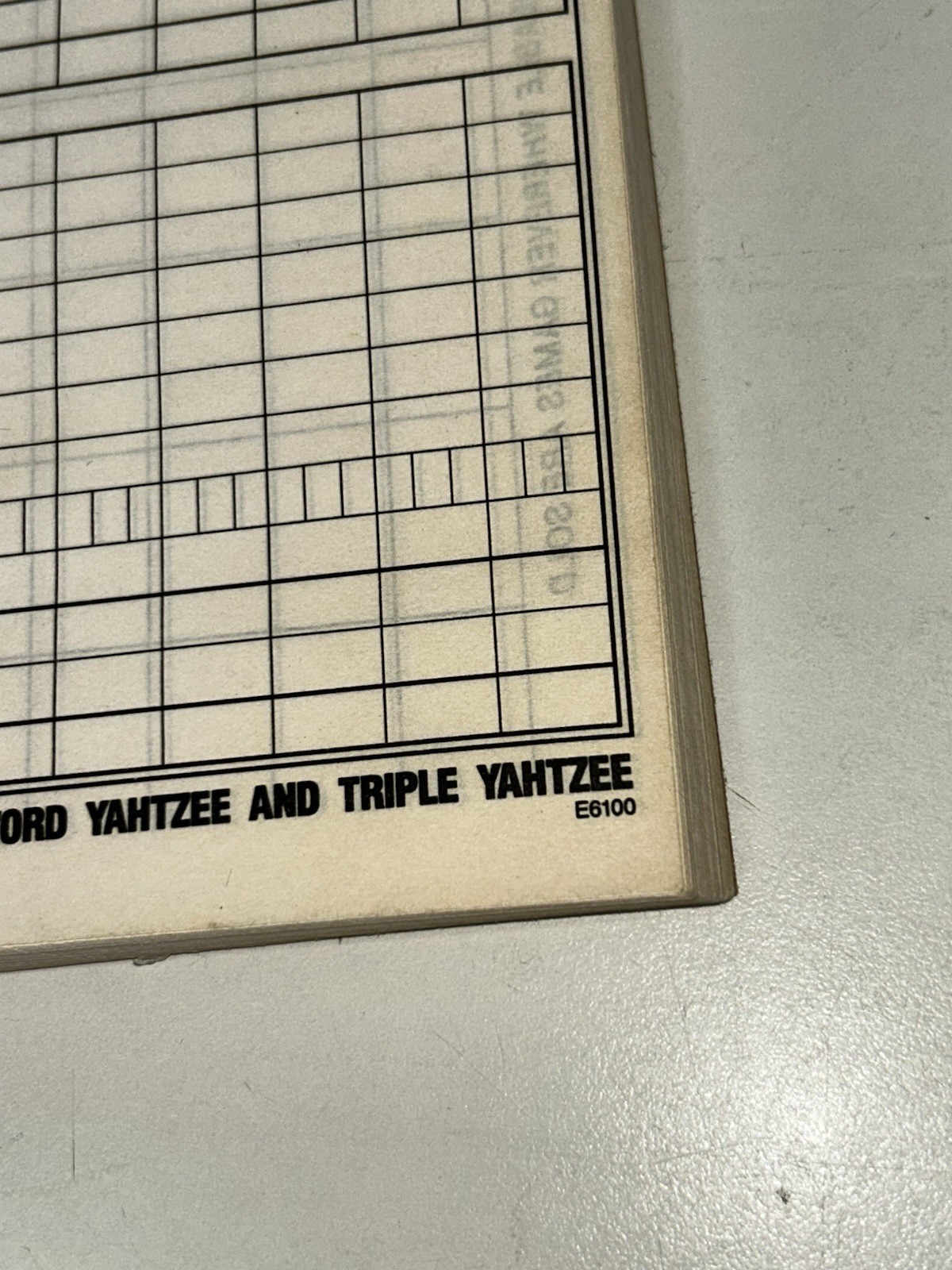 Yahtzee Score Card Pad Replacement Refill Sheets Lowe Milton Bradley 75-80 pages