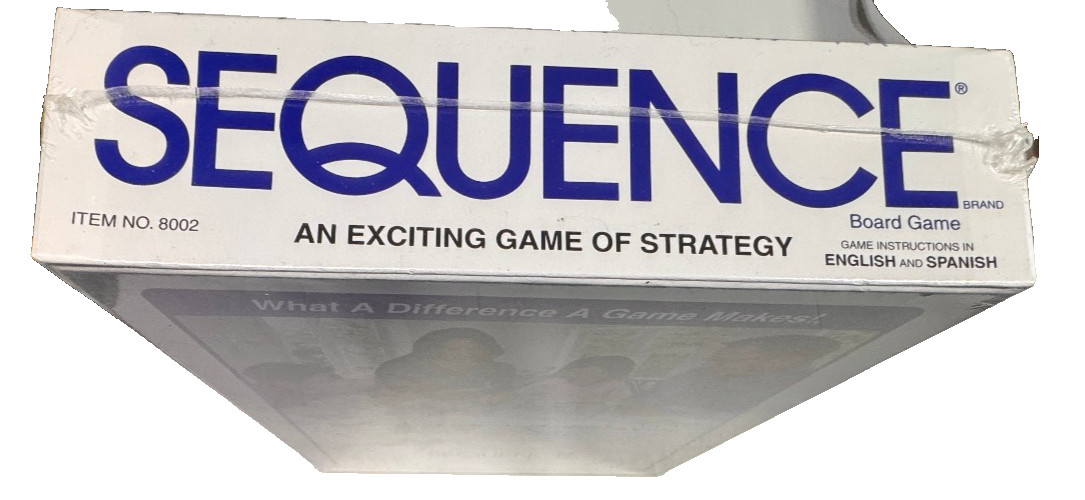 Sequence Strategy Game Jax Ages 7 to Adult New Sealed 2 to 12 Players