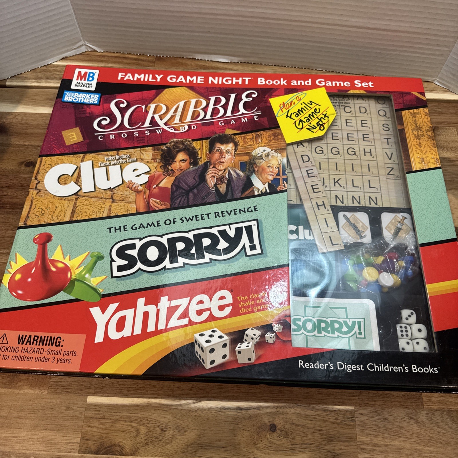 Milton Bradley Game Set 4 complete games in single pack complete New