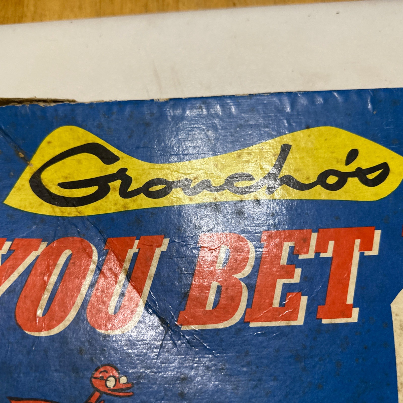 1956 Grouch Marx You Bet Your Life Board Game Lowell Toy Company Very Rare!