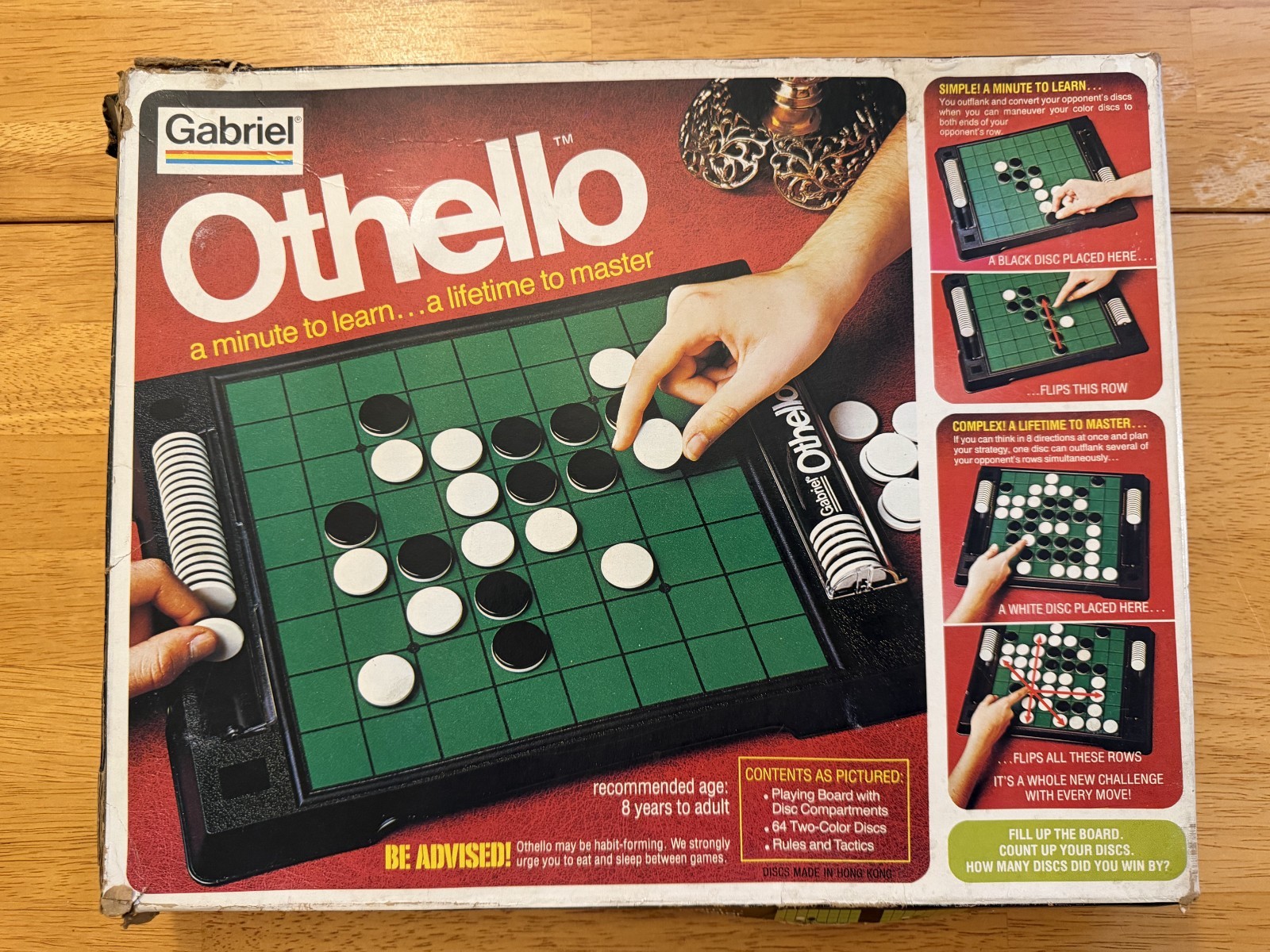 Vintage 1975 Gabriel Othello Board Game – Original Chips + Box, No Instructions