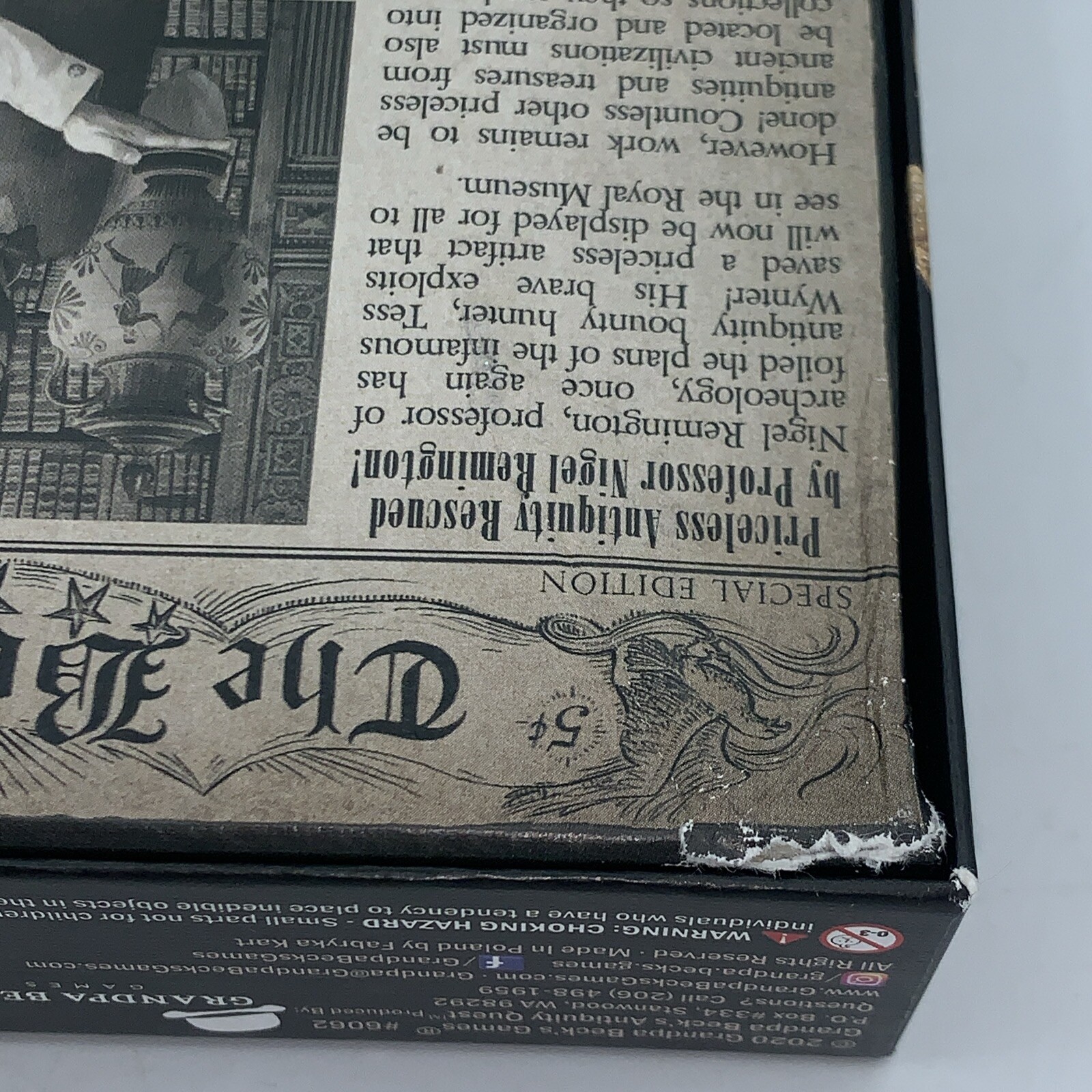 Antiquity Quest Grandpa Beck’s Games Cards Sealed “As Is”