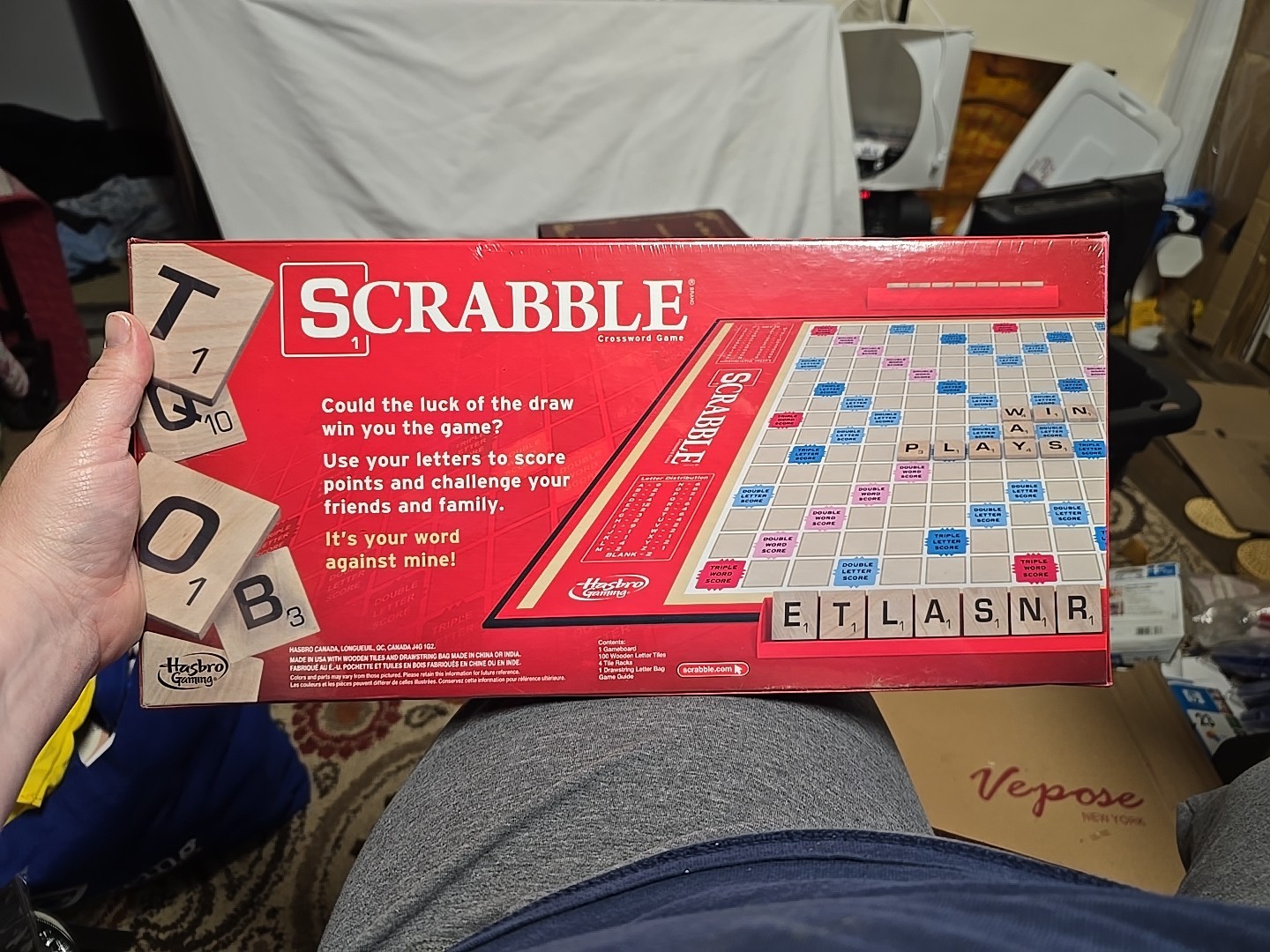 Hasbro Gaming Scrabble Board Game A8166 New Sealed In Box 2013