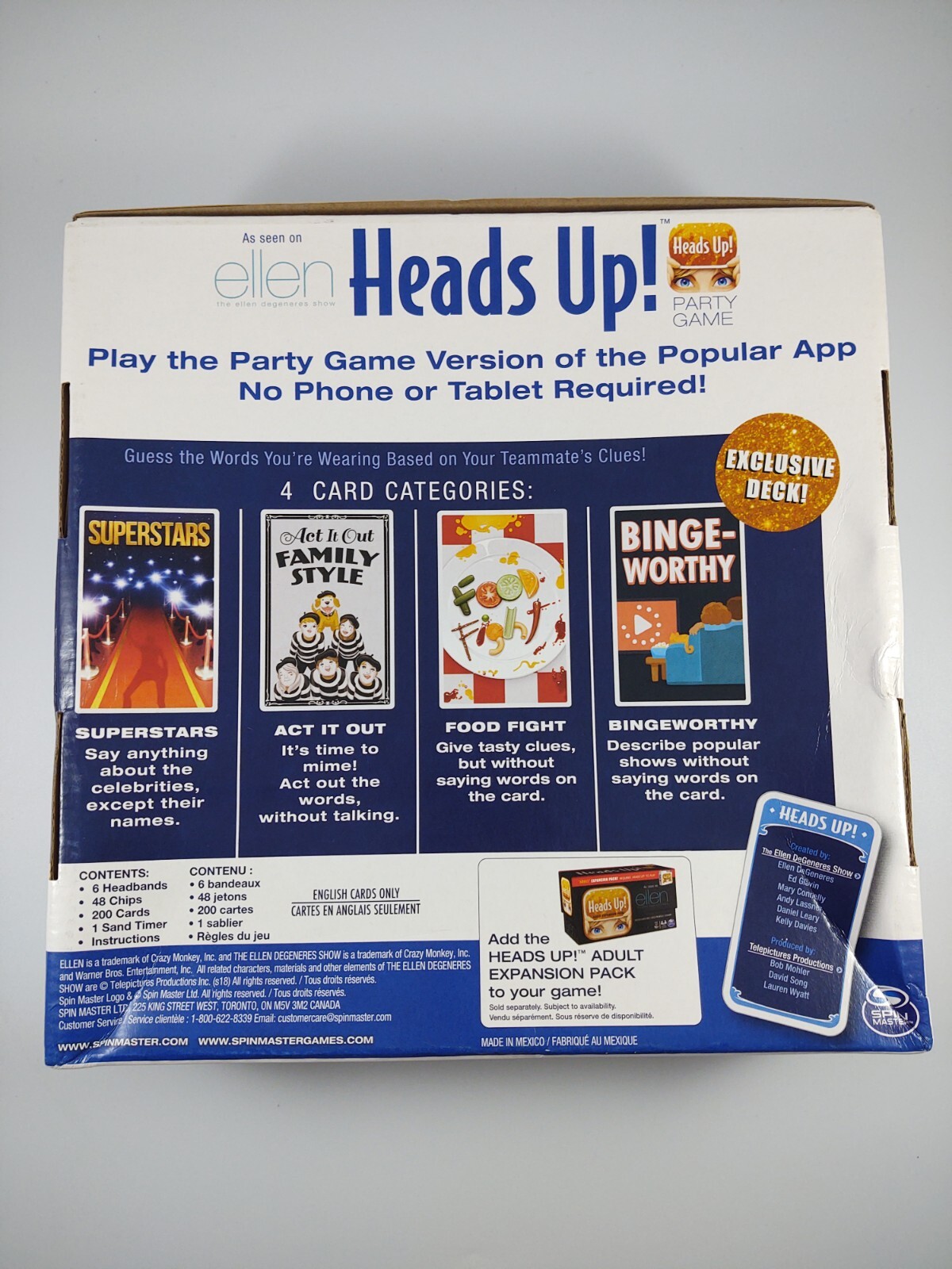 NEW Heads Up Party Game – 3rd Edition, As Seen On Ellen – 8+ Family Game Night