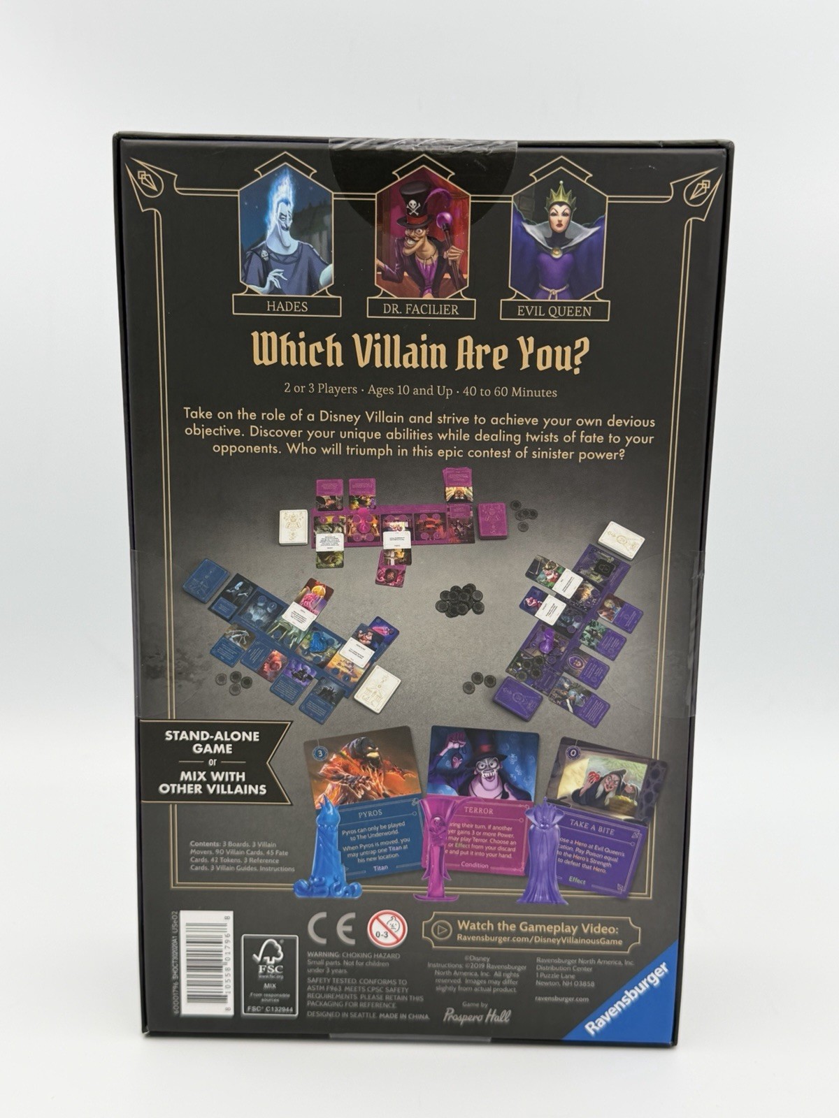 Disney Villainous: Wicked to the Core Ravensburger Stand Alone Game 2019 NEW