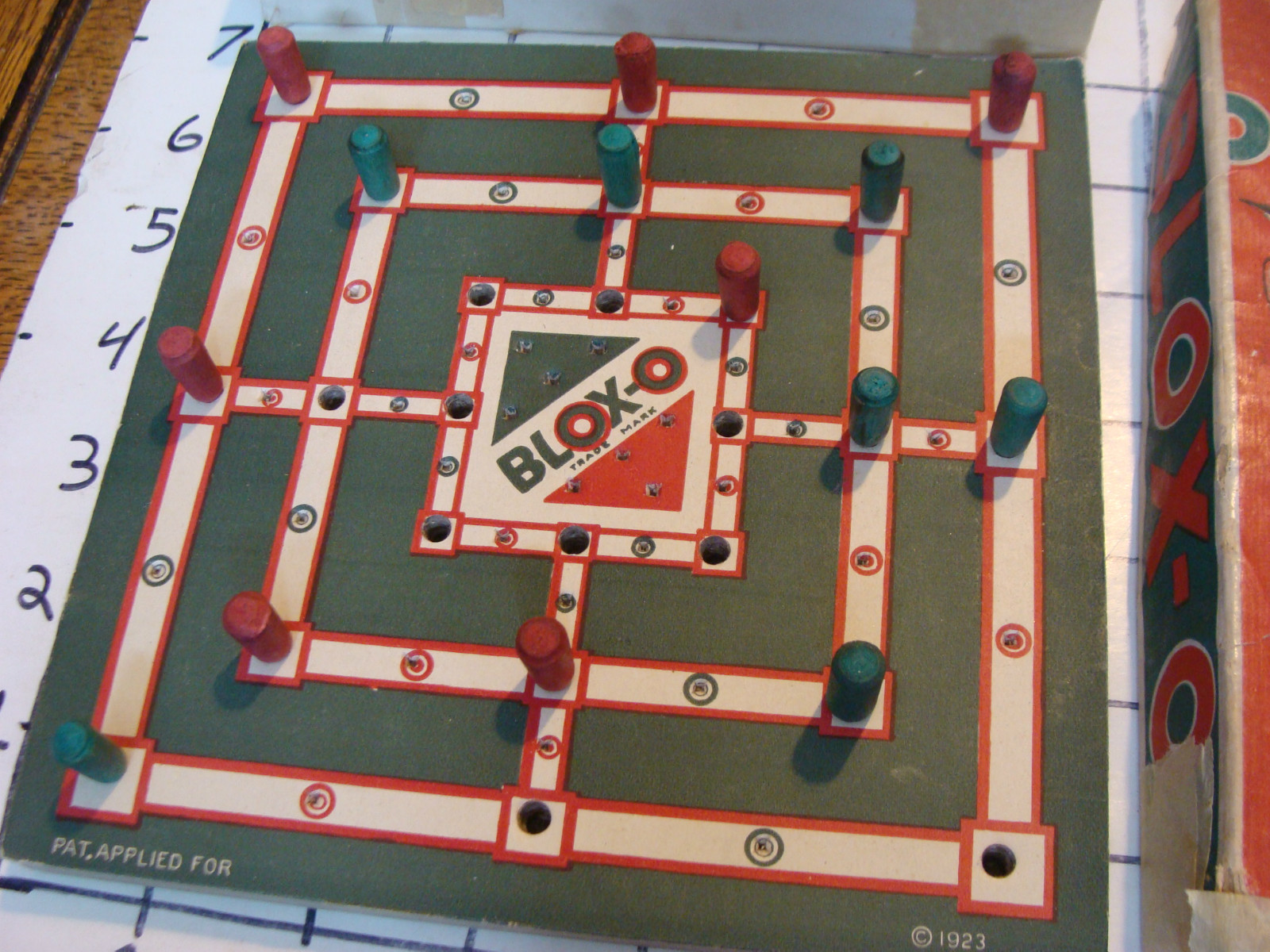 VINTAGE PUZZLE: c. 1923 BLOX-O from the makers of PUZZLE PEG,
