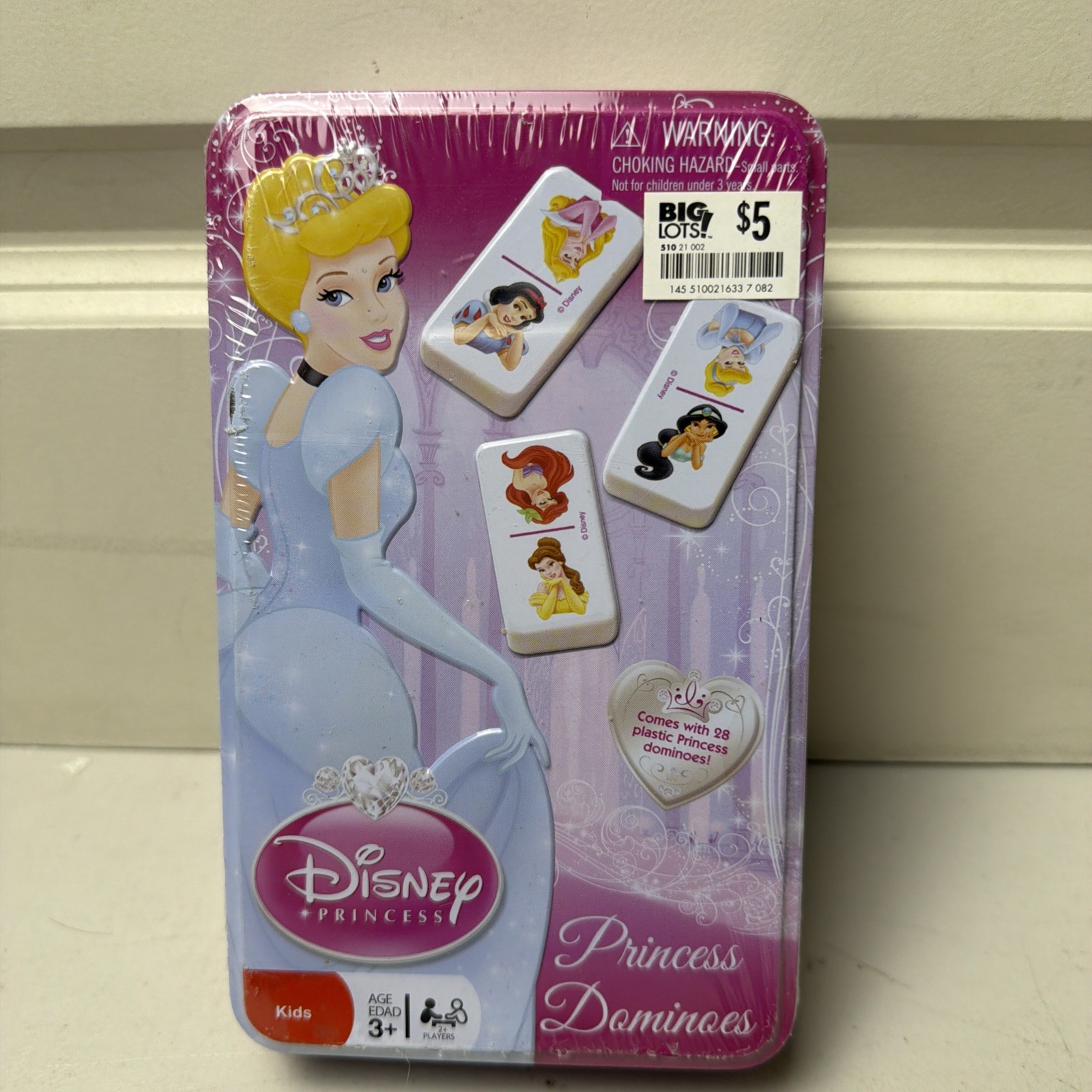Disney Princess Dominoes Plastic Tile Game 28 Pieces New Fast Shipping