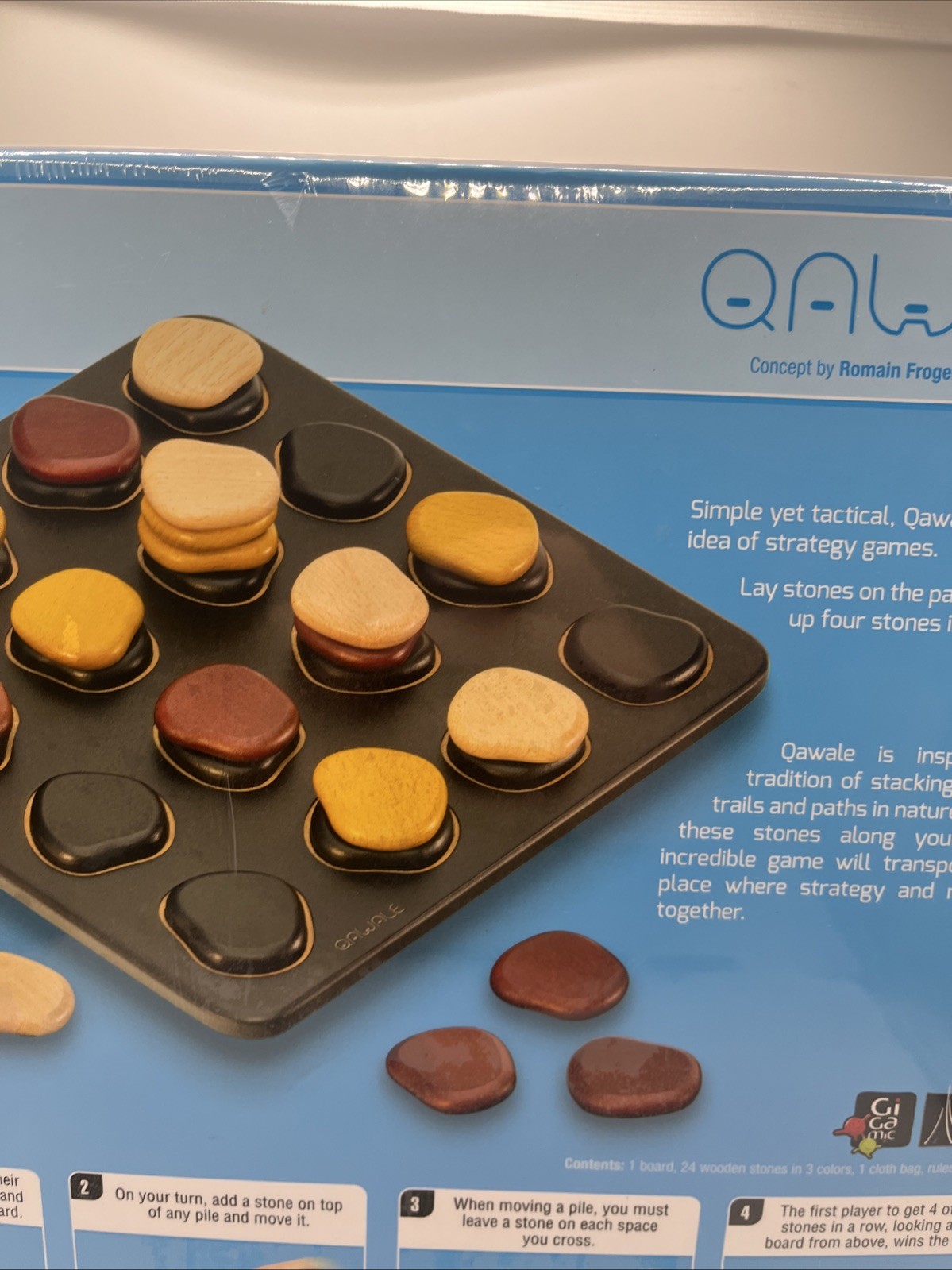 Gigamic Qawale Abstract Strategy Game for Adults Family Factory Sealed Rare HFT