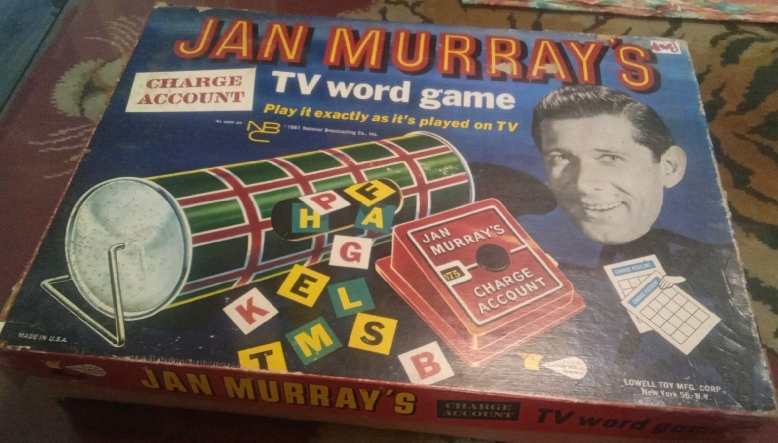 1961 Jan Murray’s Charge Account TV Word Game by Lowell