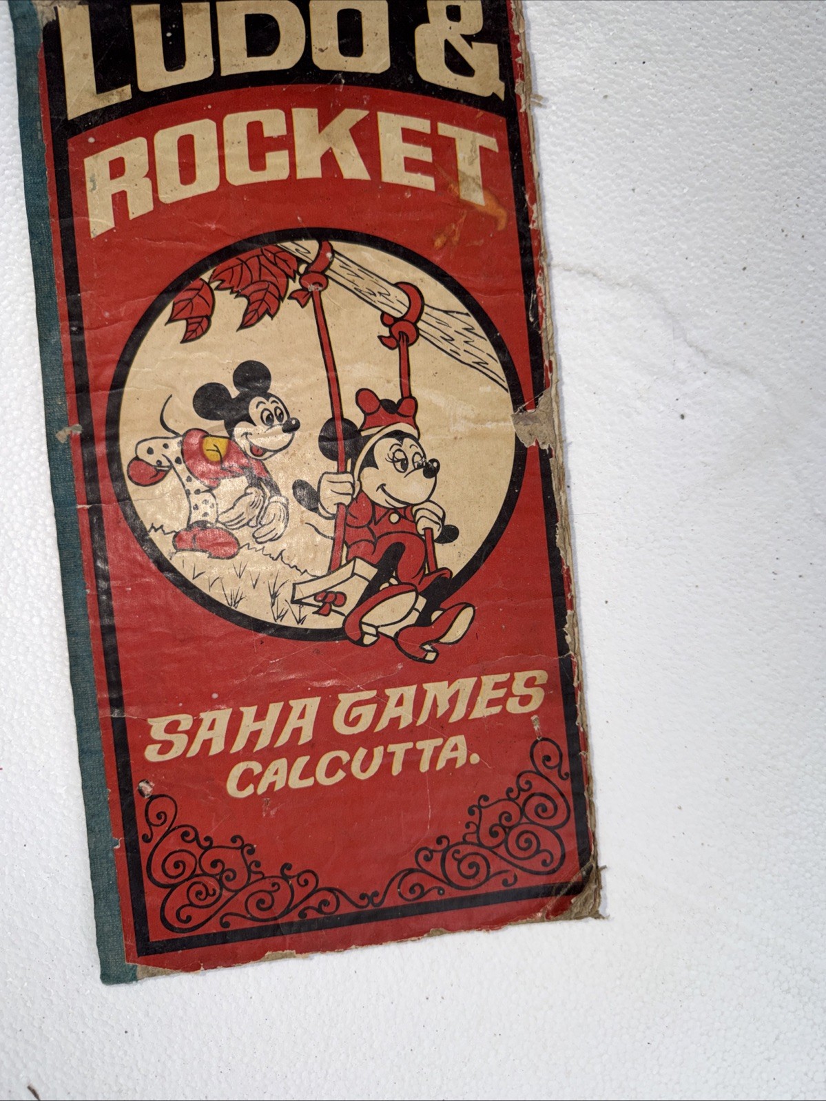 Ludo & Rocket SAHA Games Calcutta. W/ Disney Mickey & Mini Mouse Board Game READ