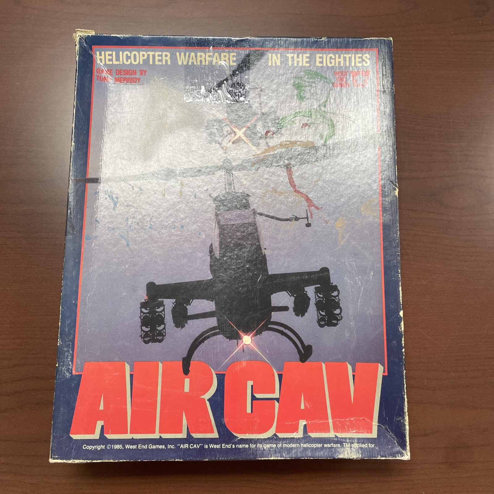 AIR CAV Board Game West End Games Helicopter Warfare In The Eighties 1985