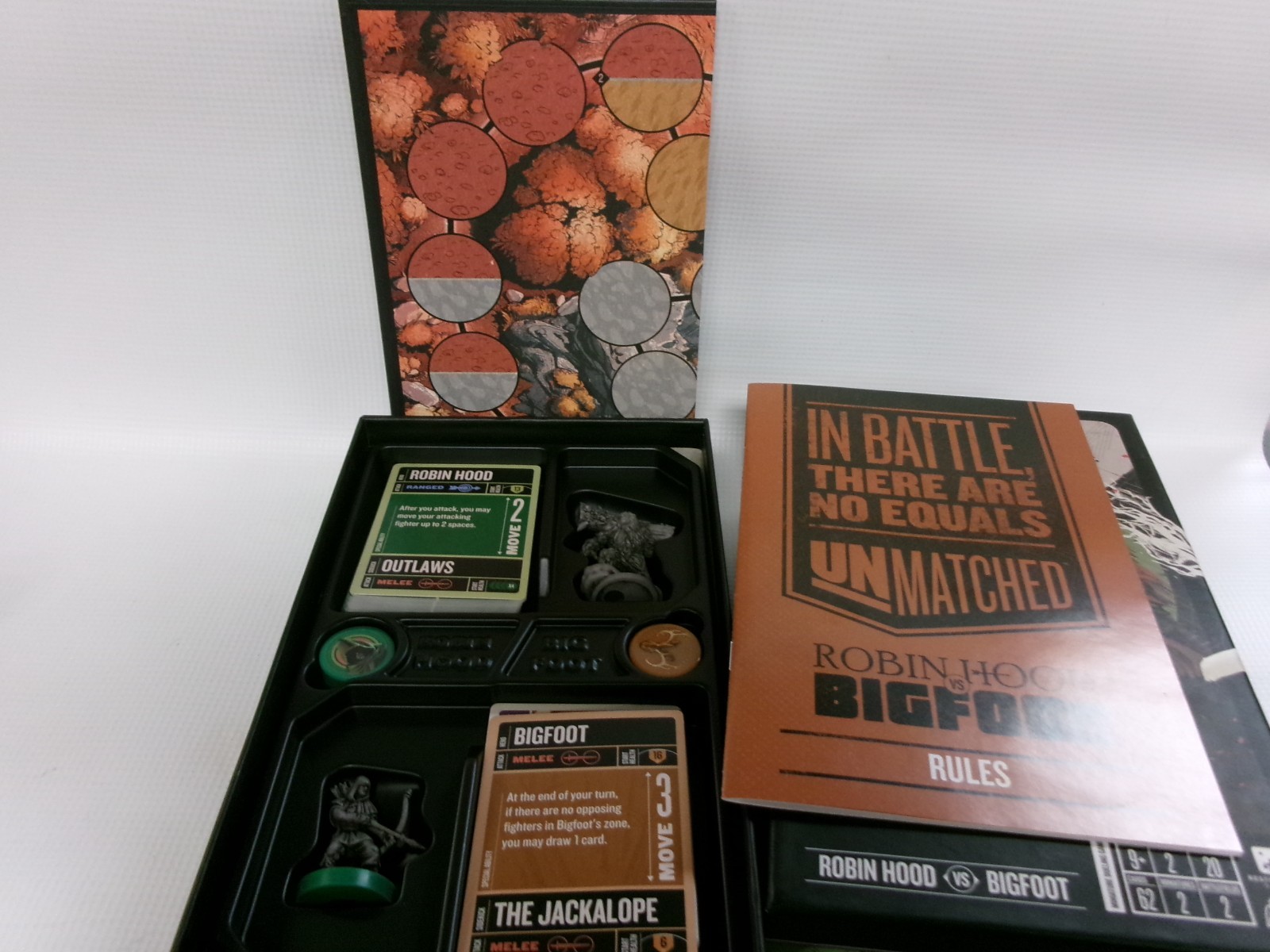 Unmatched Restoration Board Game Robin Hood vs Bigfoot Mondo Used