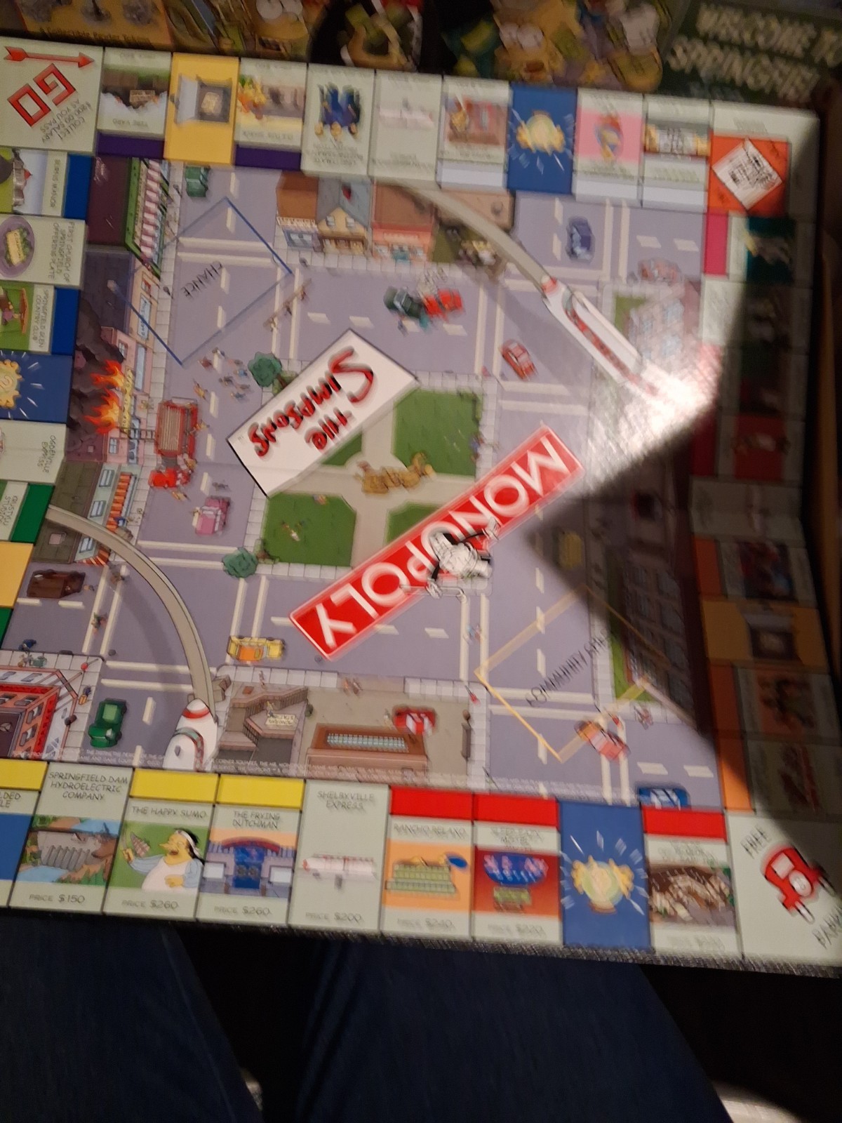 The Simpsons Monopoly 2001 Welcome To Springfield Board Game 100% Complete