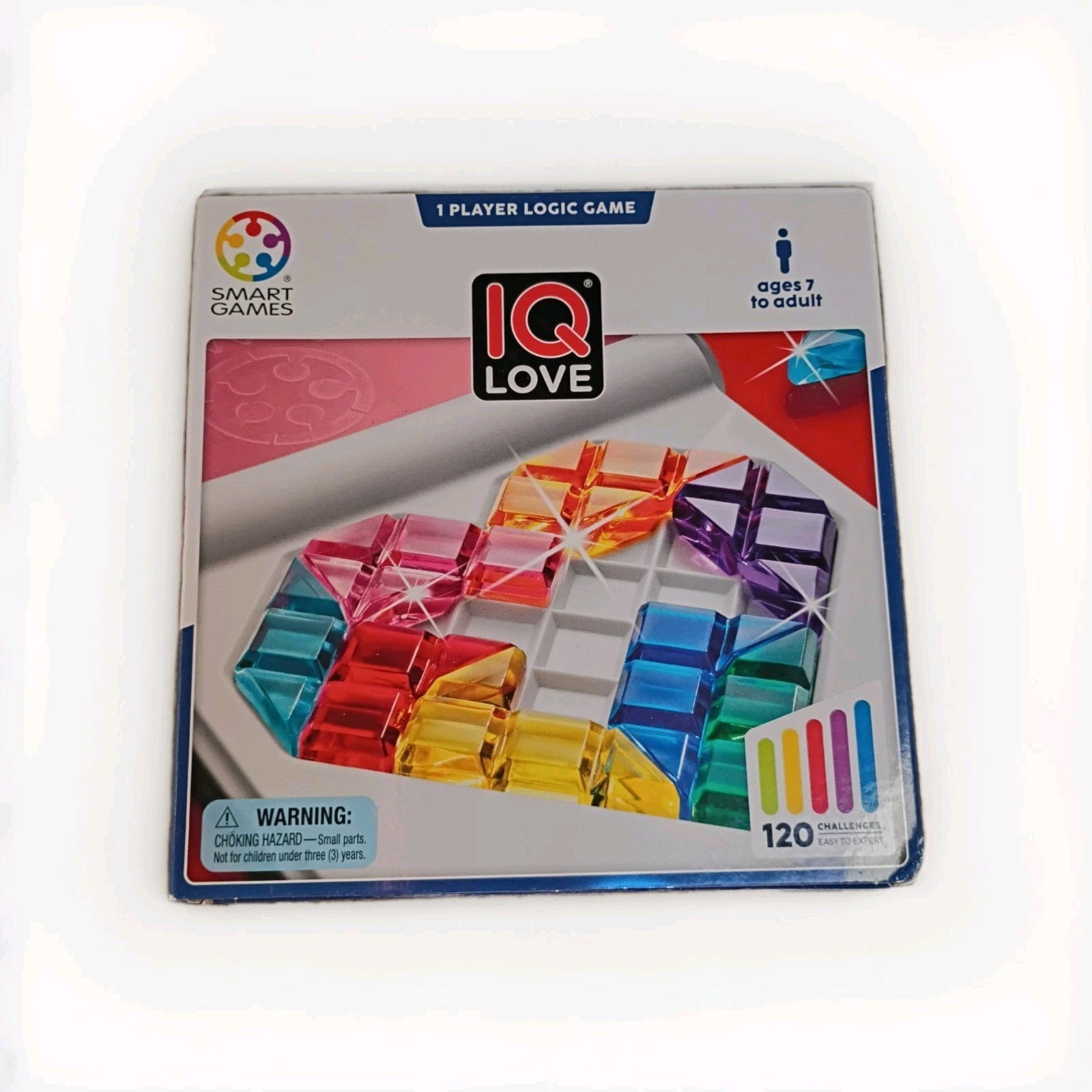 SmartGames IQ Love Travel Puzzle 1 Player Logic Game 120 Challenges For Ages 7+