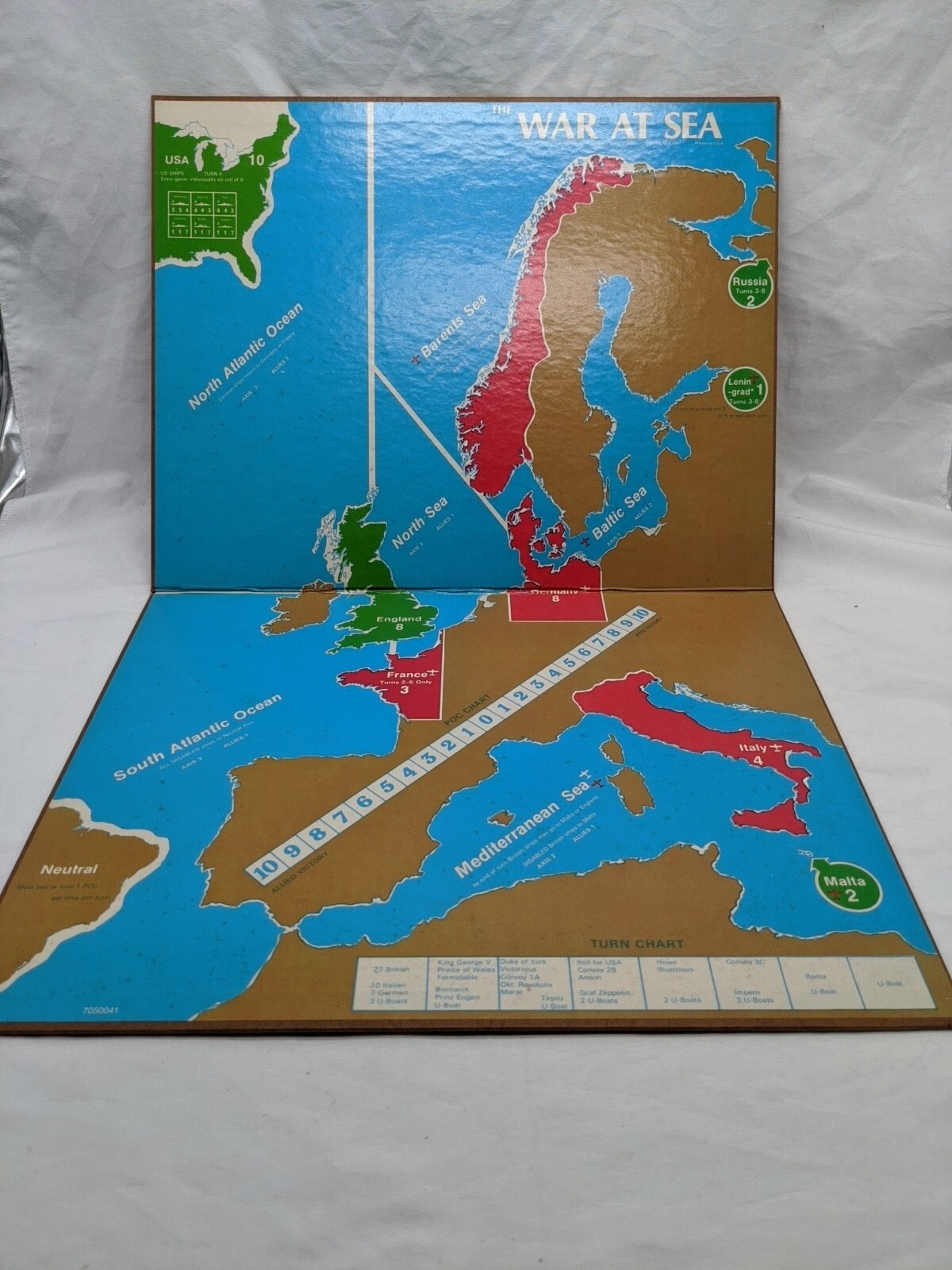 Avalon Hill War At Sea Board Game Complete