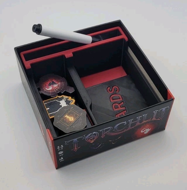 TORCHLIT storage solution – box insert – Board Game Allplay – Custom Design