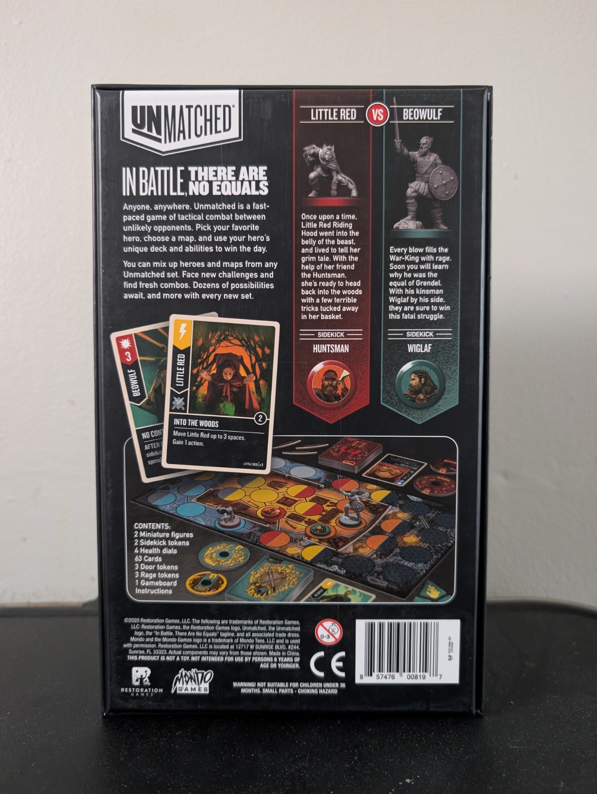 Restoration Games Unmatched Little Red Riding Hood vs Beowulf Board Game