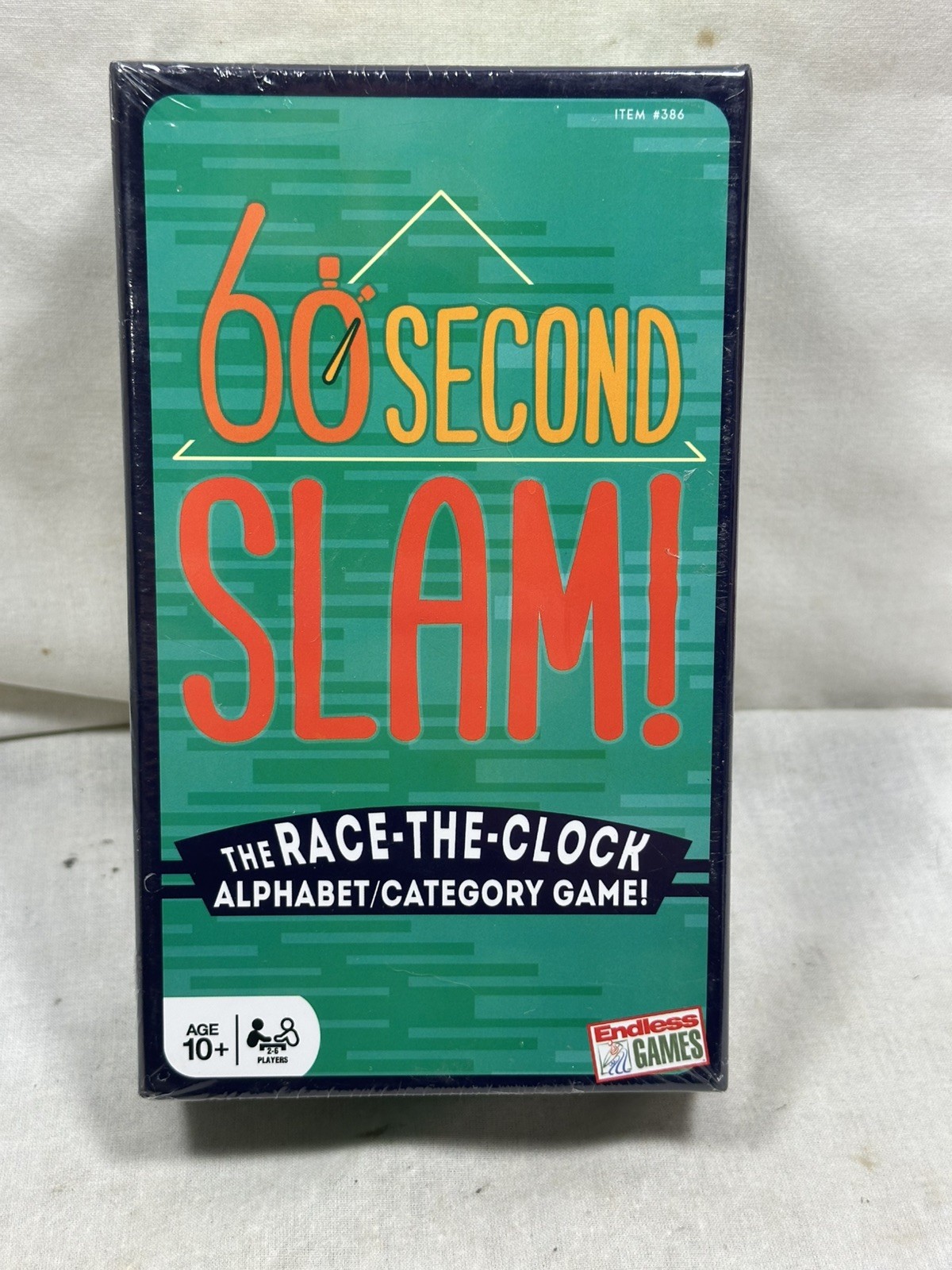 Endless Games 60 second Slam Race the clock alphabet game 10+ Sealed New