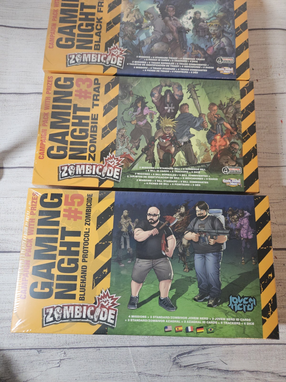 Zombicide Gaming Night #2 #3 #5 – NEW/SEALED-Cool Mini-Campaign Pack w/ Prizes