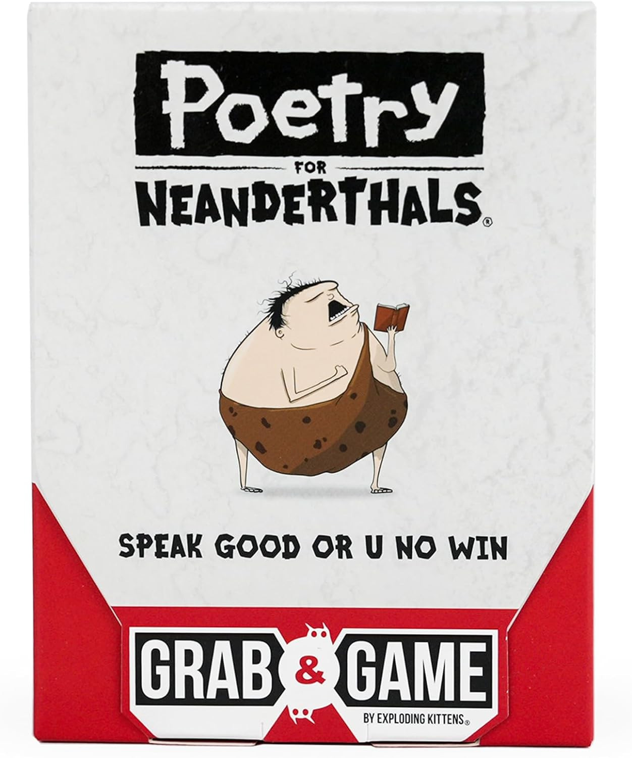 Poetry for Neanderthals Grab & Game 2+ Players – Ages 7+ – 10 Minutes to Play –