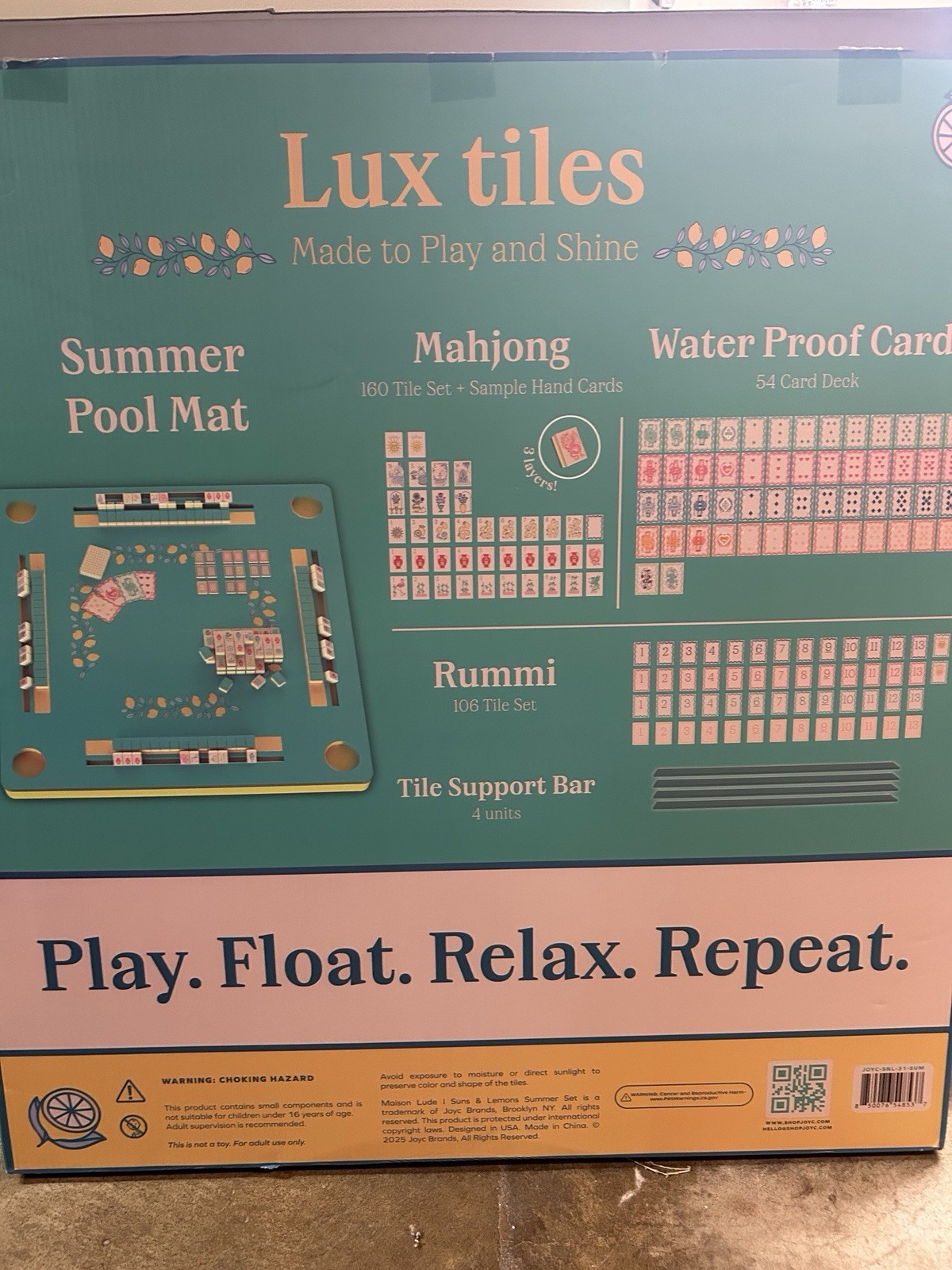 Floating Mahjong Mat With Games