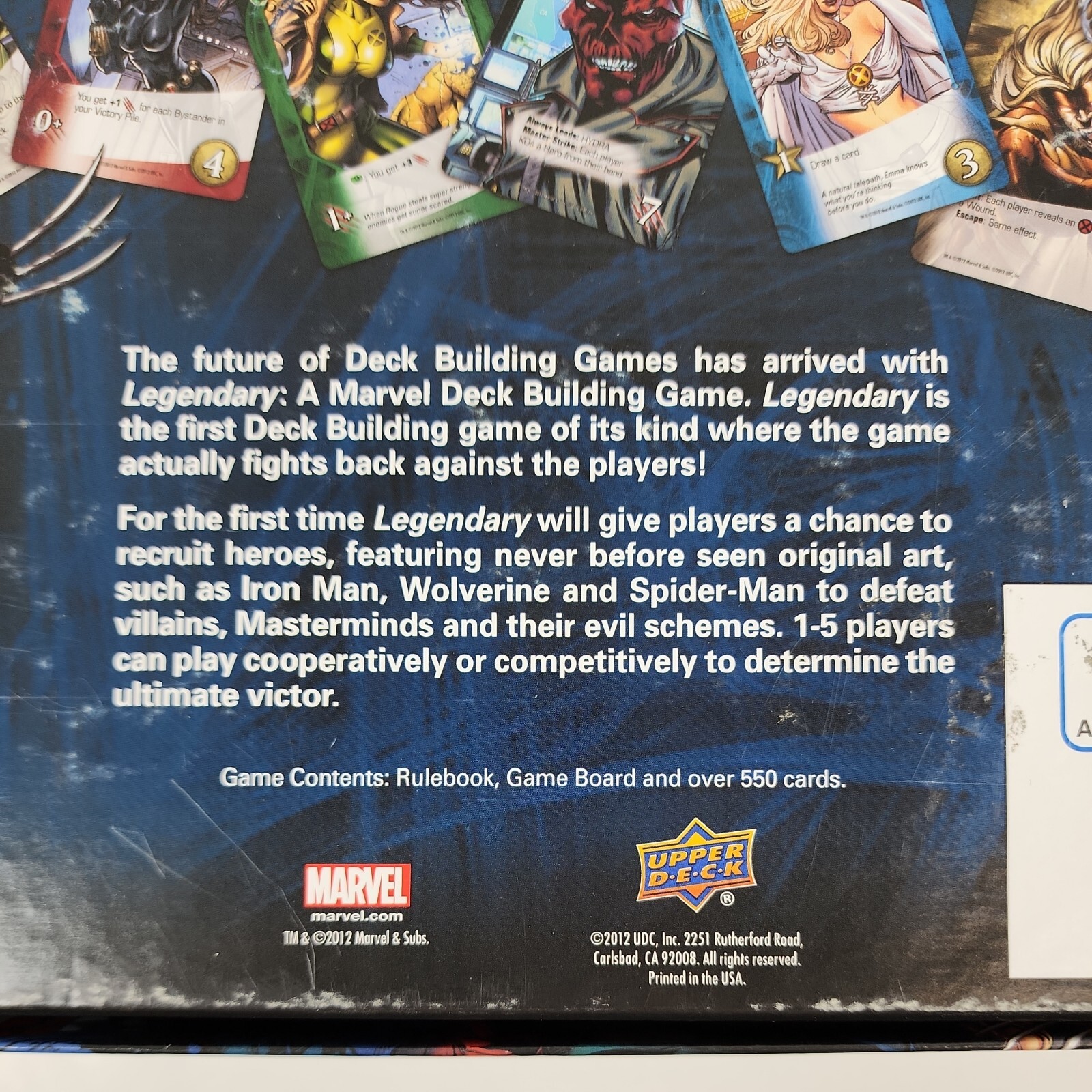 Legendary: Marvel Deck Building Game 2012 Upper Deck – Very Good Condition