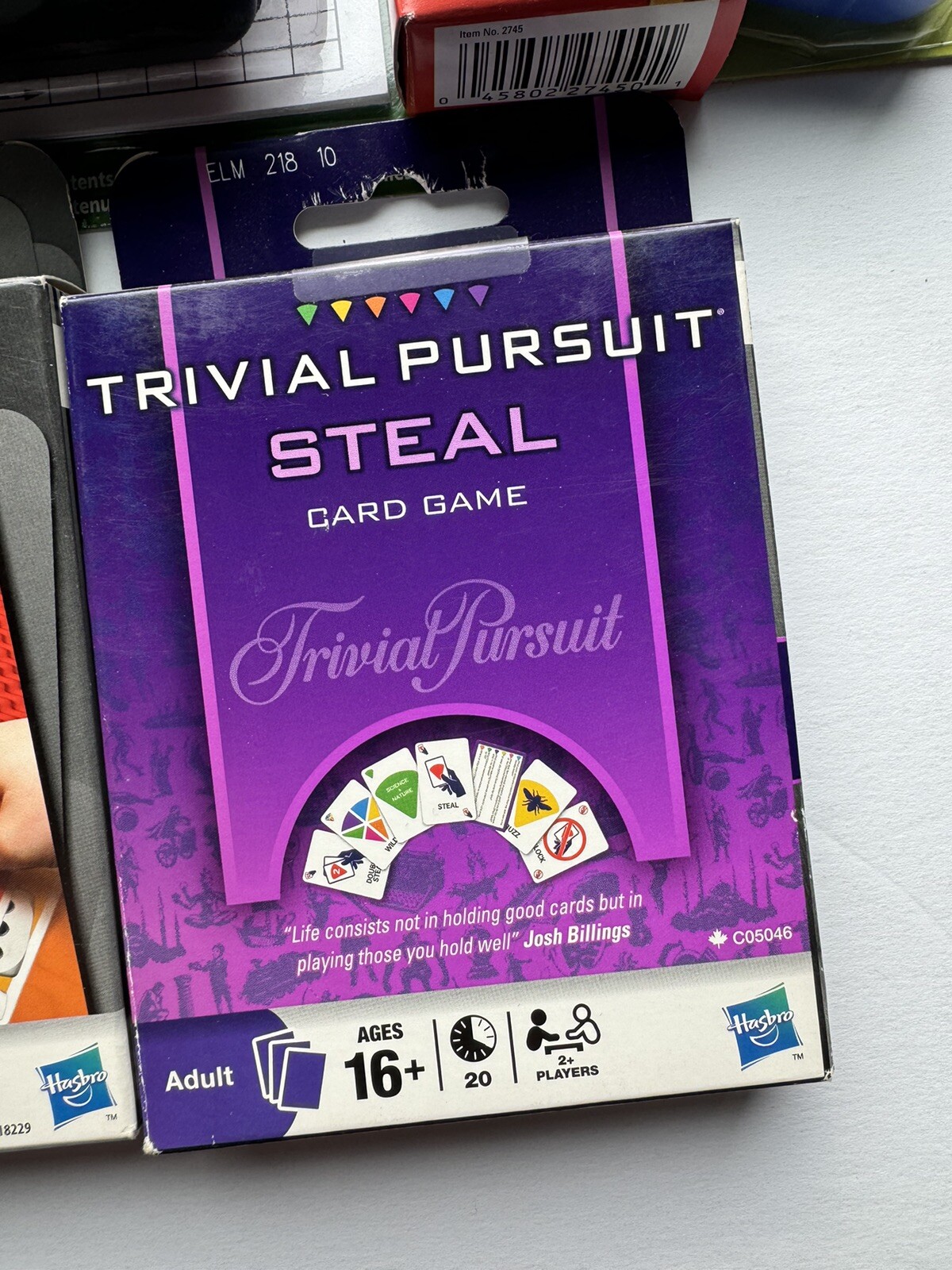 Lot Of 5 Family Card Games, Swipe, Trivial Pursuit Steal,Yahtzee, Yes-5, Whac..