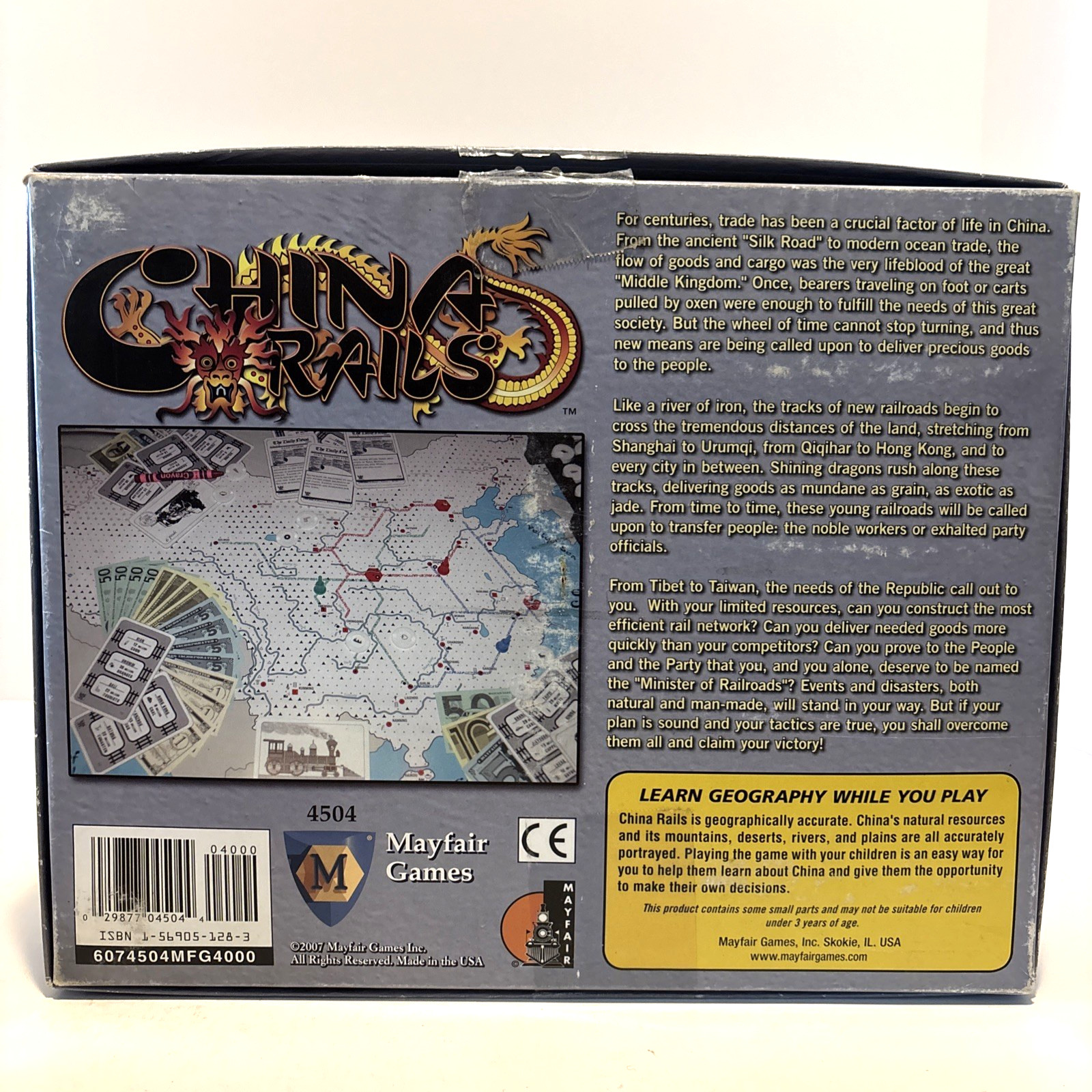China Rails Mayfair Games 100% Complete 4504 Great Condition Boardgame