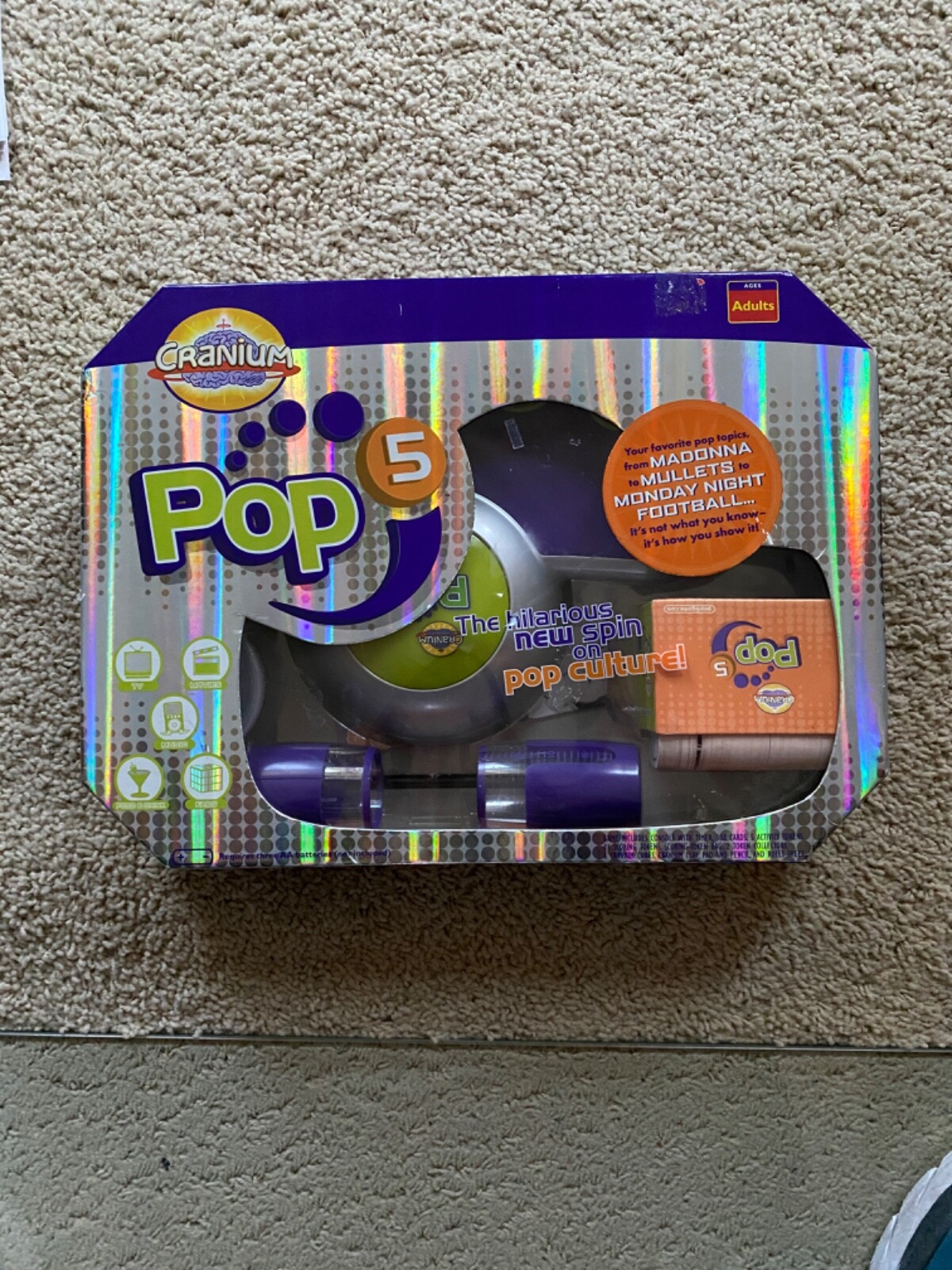 Cranium Pop 5 Adult Pop Culture Trivia Console Family Party Board Game