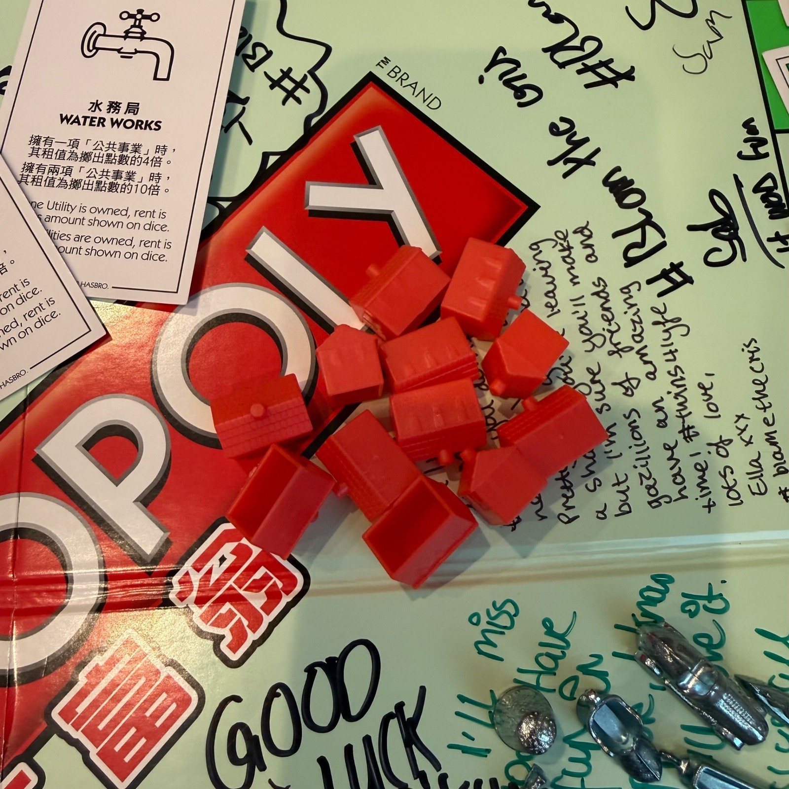 Hasbro Monopoly Board Game Hong Kong Edition Bilingual Flawed Read Description