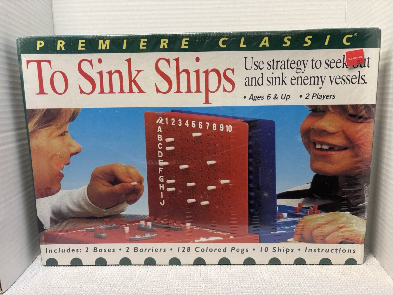 Vintage To Sink Ships Board Game Premiere Classic Factory Sealed Made in Spain