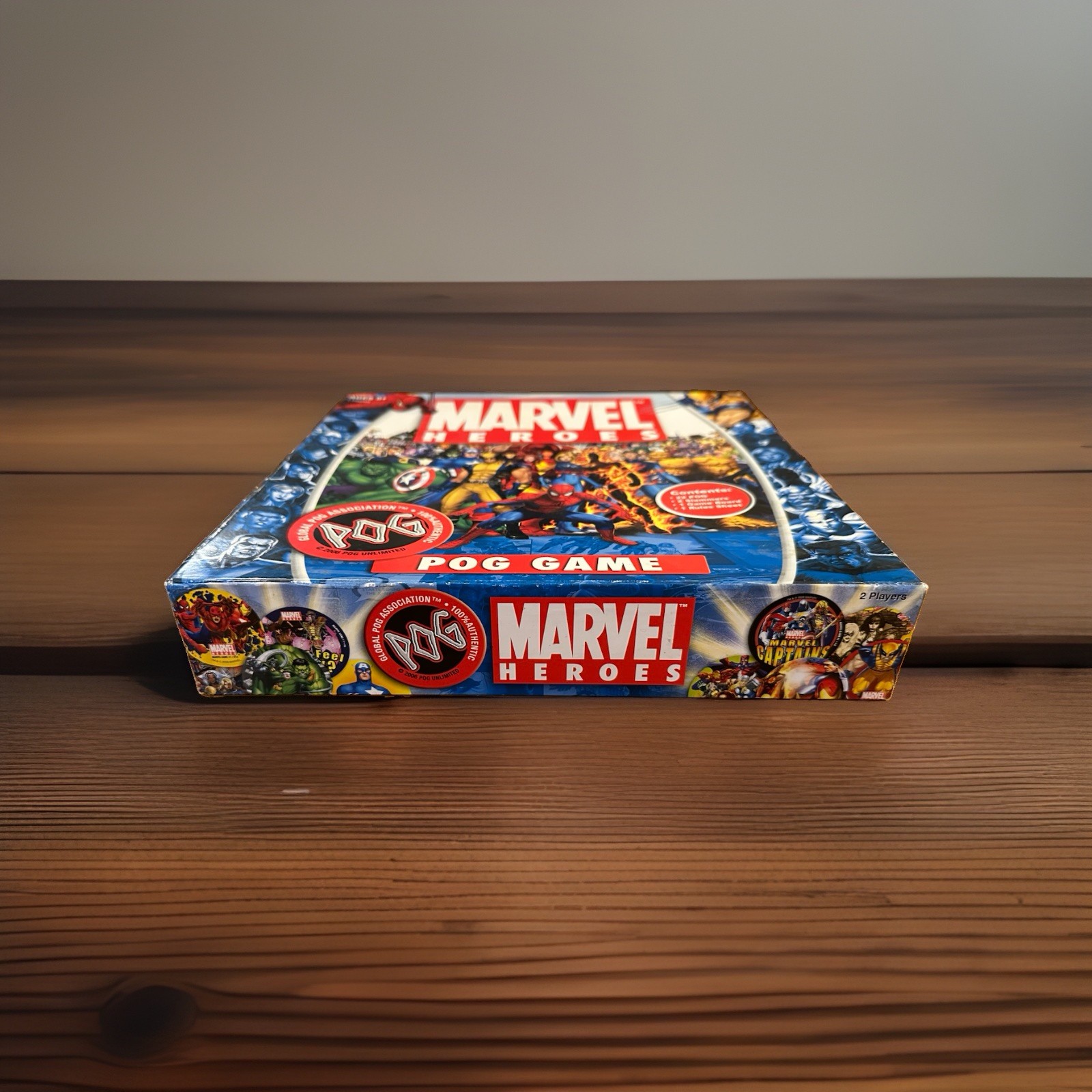 Marvel Heroes POG Game 2006 STACK’EM and SLAP’EM With Extra POGs COMPLETE