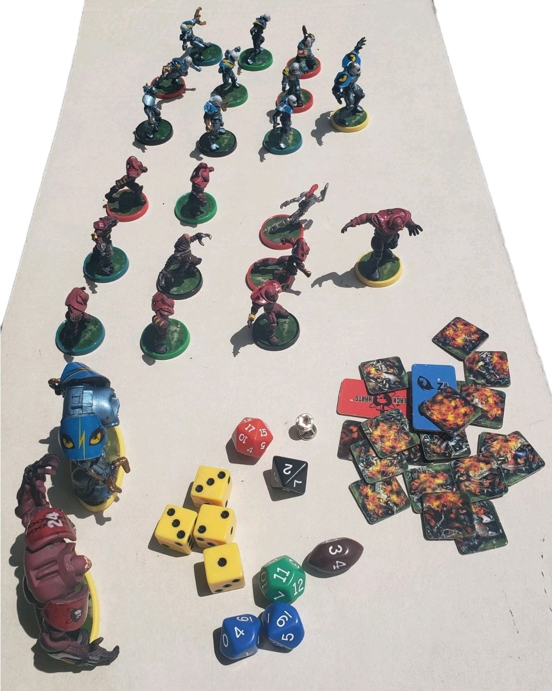 Vintage Battle Ball Future Football Game Replacement Pieces Figures Dice
