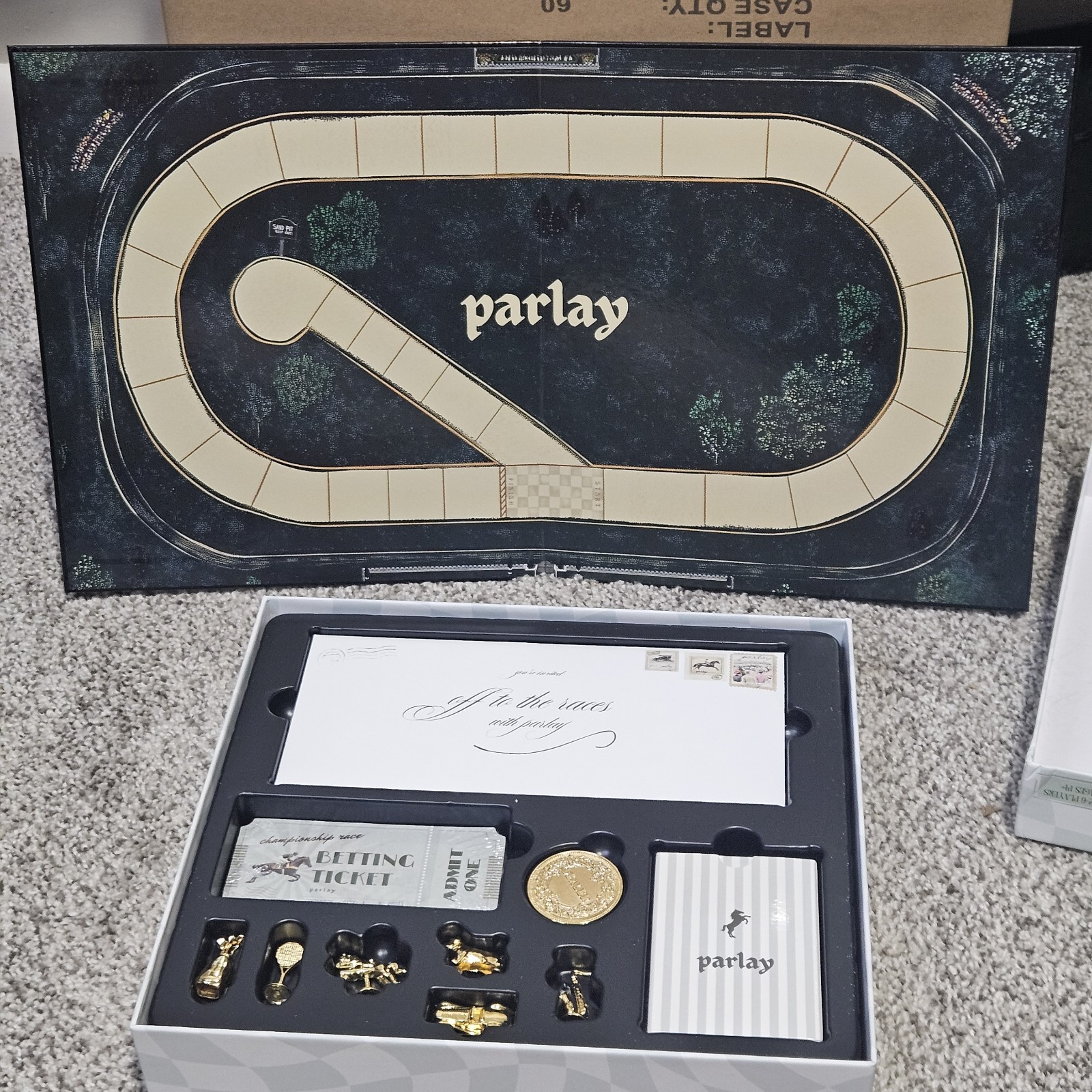 Parlay The Betting Game New Sealed Strategic Board Open Box Kickstarter PSE2511