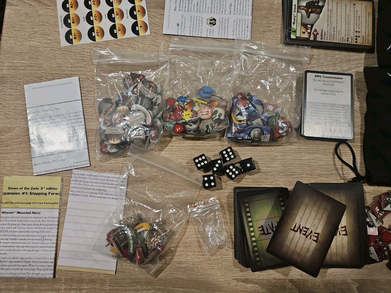 Dawn of the Zeds Board Game 3rd Edition 100% Complete Zombie