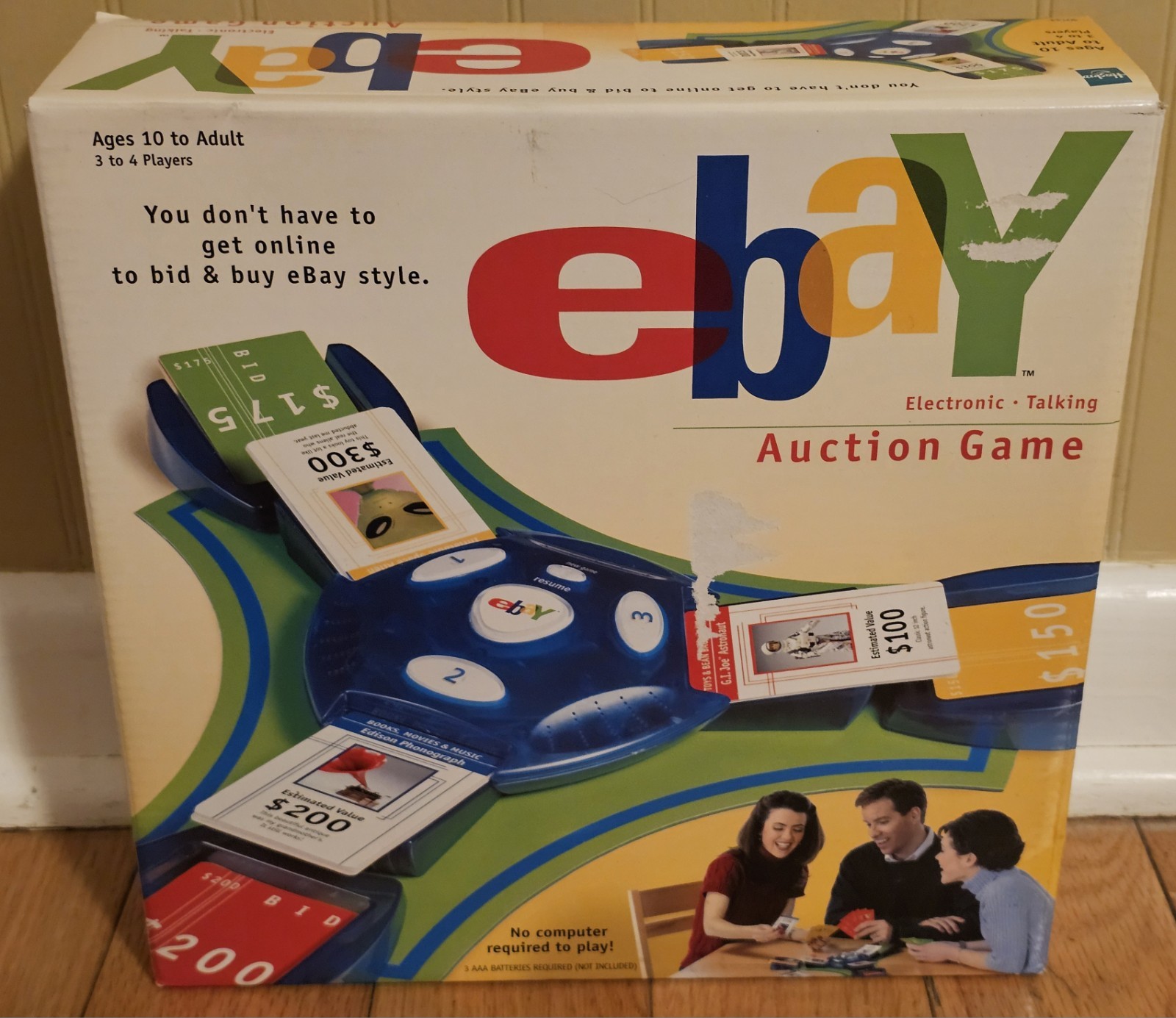 New eBay Auction Electronic Talking Board Auction Game Hasbro 2001 Vintage