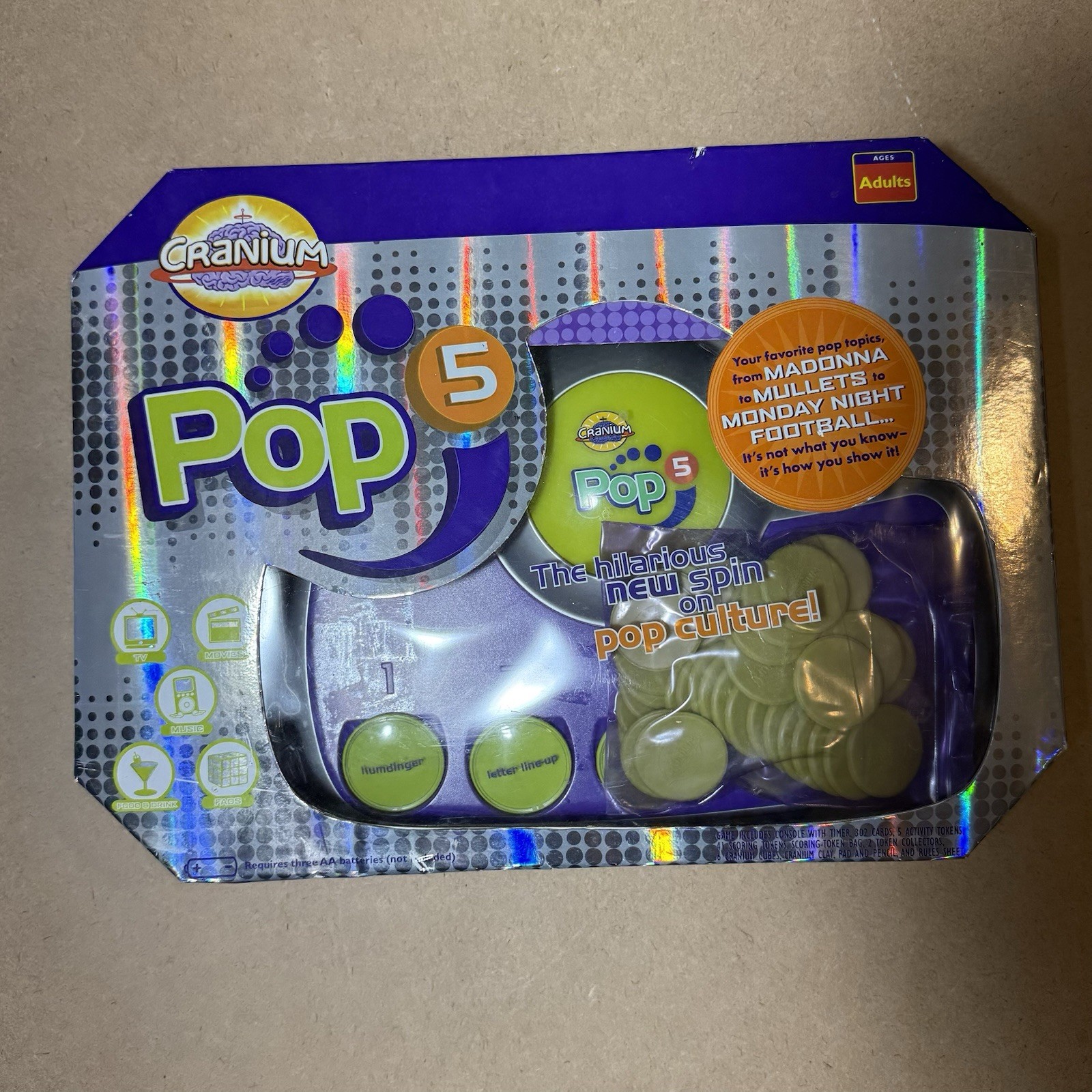 Cranium Pop 5 Adult Pop Culture Trivia Console Board Game ~ Updated Fav Game!