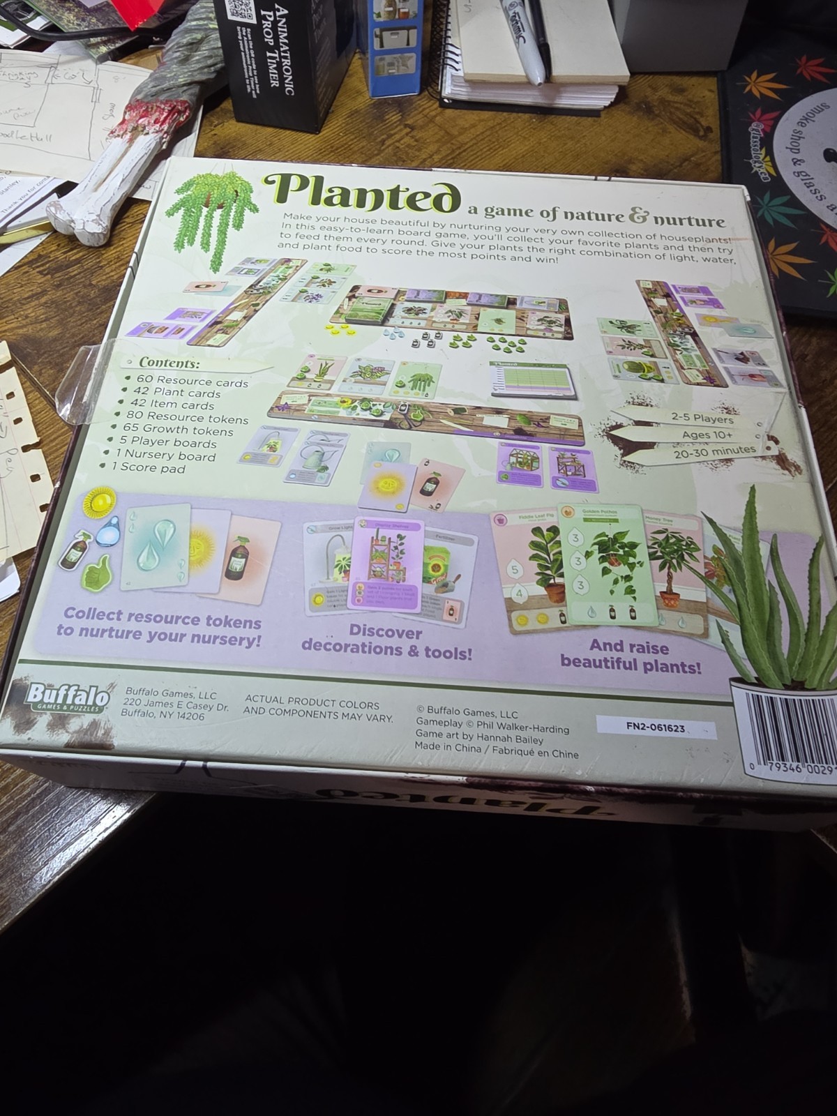 Planted Board Game by Phil Walker-Harding Buffalo Games Edition, Complete