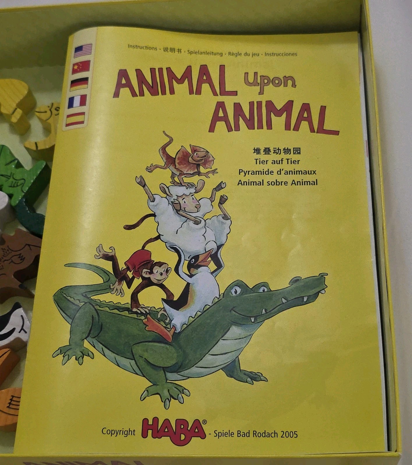 Haba Animal Upon Animal Wood Stacking Game Made in Germany Complete