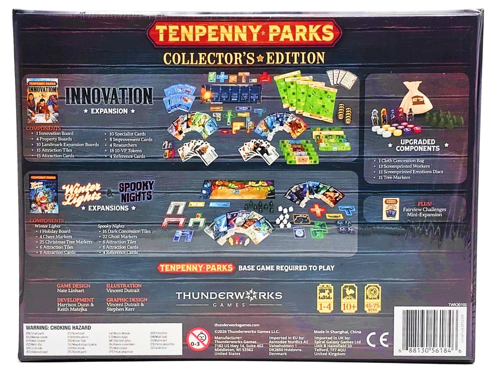 Tenpenny Parks: Collector’s Edition (NO BASE) by Thunderwork Games – SEALED