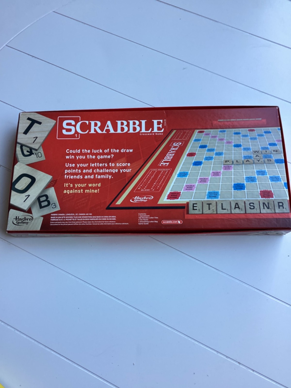 Scrabble Classic Crossword Board Game – Ages 8+ Hasbro Gaming – Complete