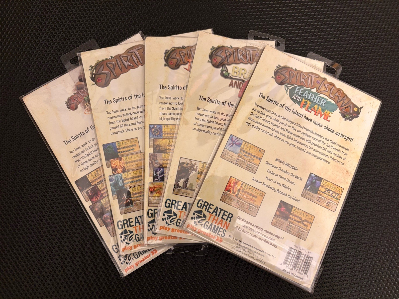 Greater Than Games Spirit Island Foil Panels For Base Game + Expansions