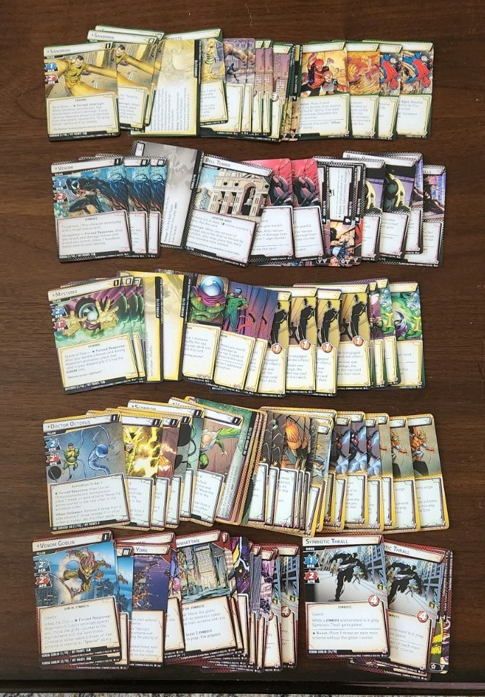 Marvel Champions Sinister Motives Campaign Expansion Complete Set Used OOP