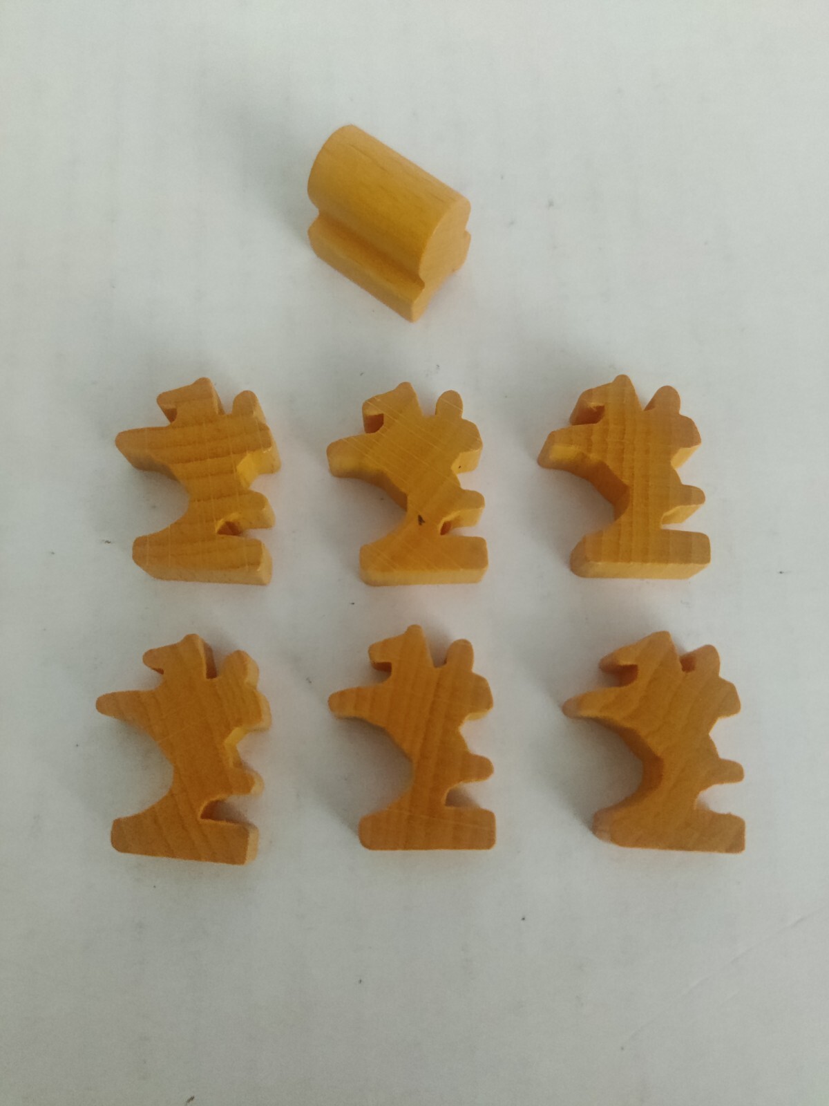 Catan Traders and Barbarians – Replacement 6 ORANGE Knights & 1 Wagon
