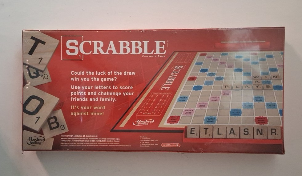 Scrabble Crossword Board Game Hasbro 2013 Crossword Game New Sealed