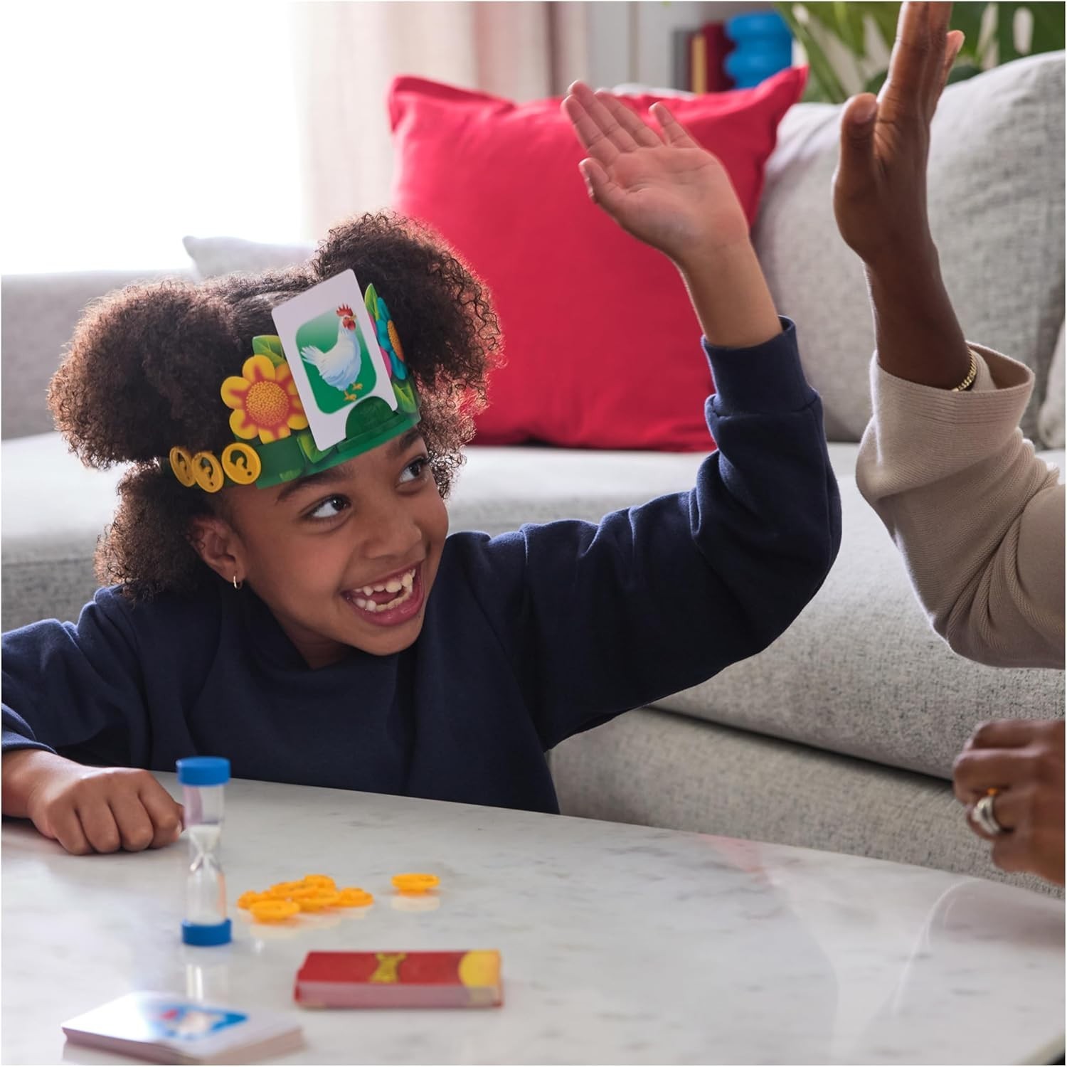 2023 Hedbanz with New Cards, Picture Guessing Board Game Age 6 & Up, 2-6 ppl