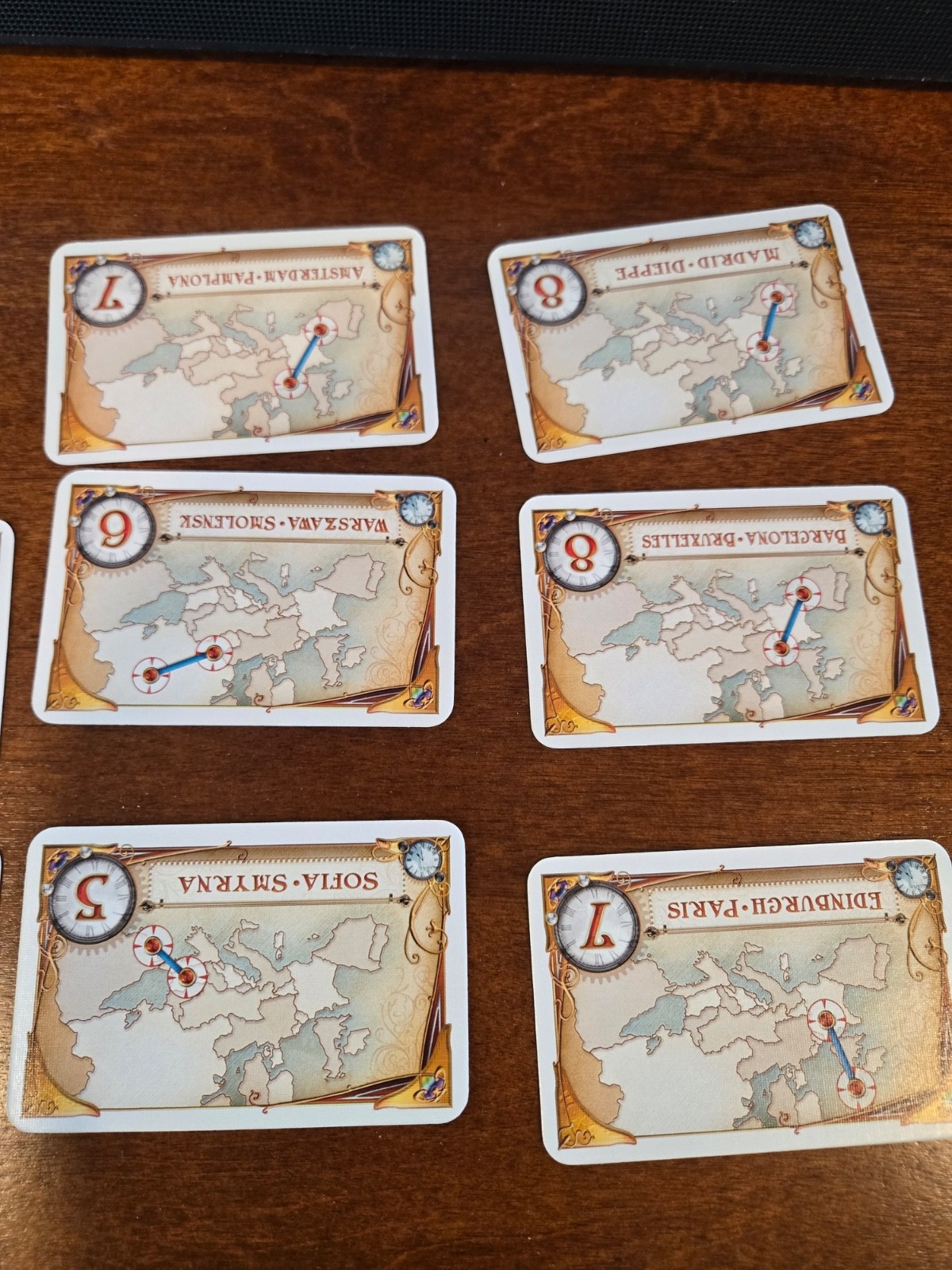 Ticket to Ride Game Pieces Regular Routes Replacement Cards 37 cards Parts Cards