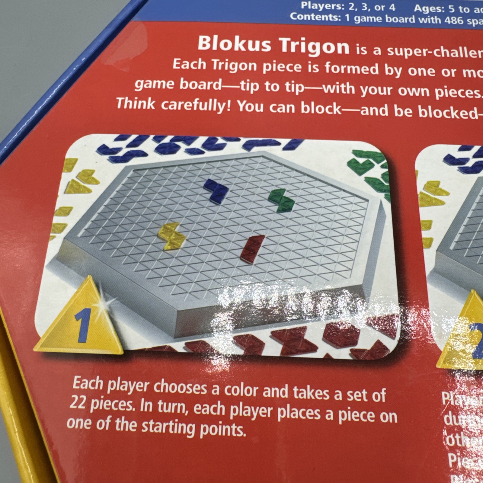 Blokus Trigon Triangular Strategy Board Game 2006 Educational Insights COMPLETE