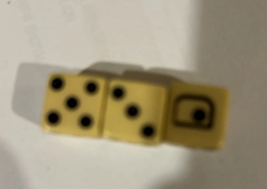 Vintage Dice From Pro Football 3M Sports Game Set Of 3. Dice Only. 1966