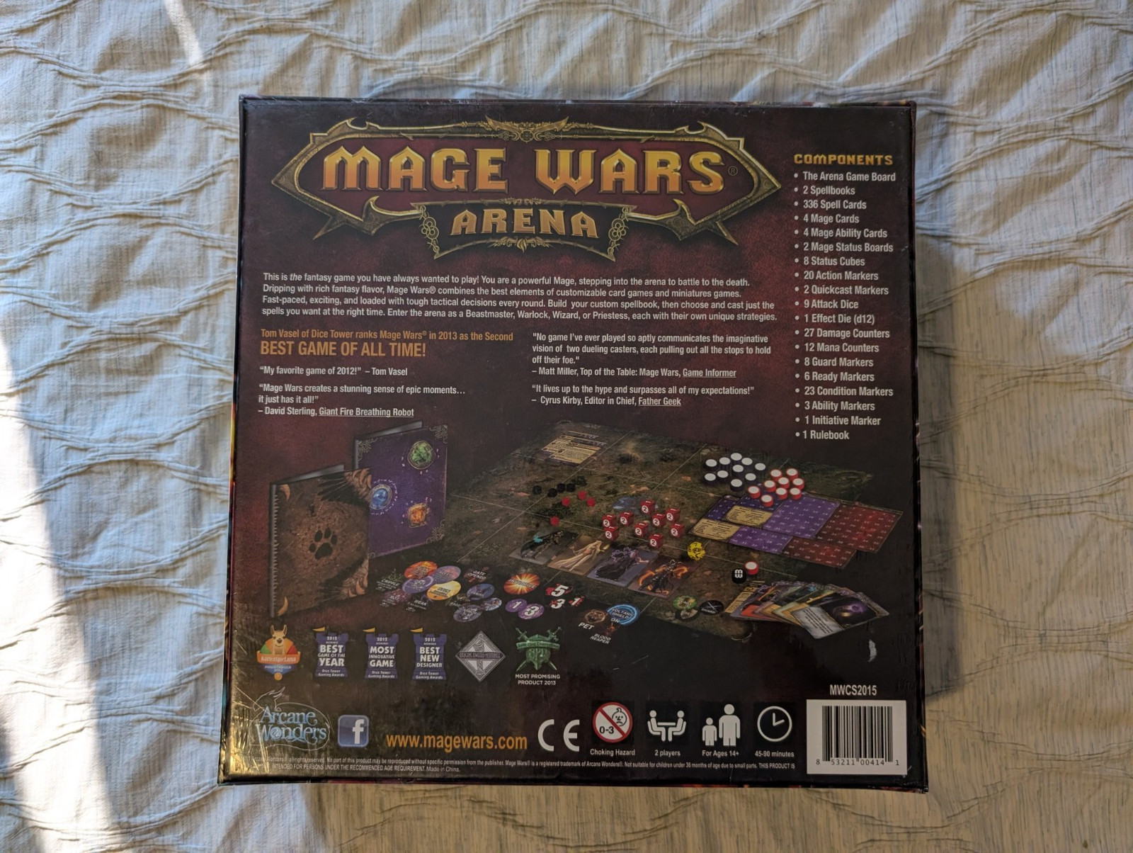Mage Wars Arena: Core Set (Arcane Wonders, 2012) Brand New – Factory Sealed